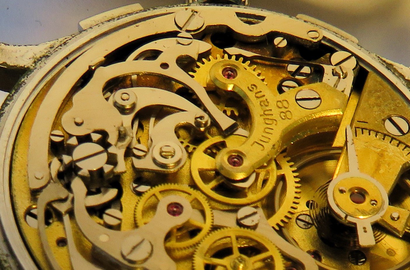 Junghans J88 früher Schaltrad / Flieger Chronograph ca. 1950 - Bundeswehr - Sammler - Uhren