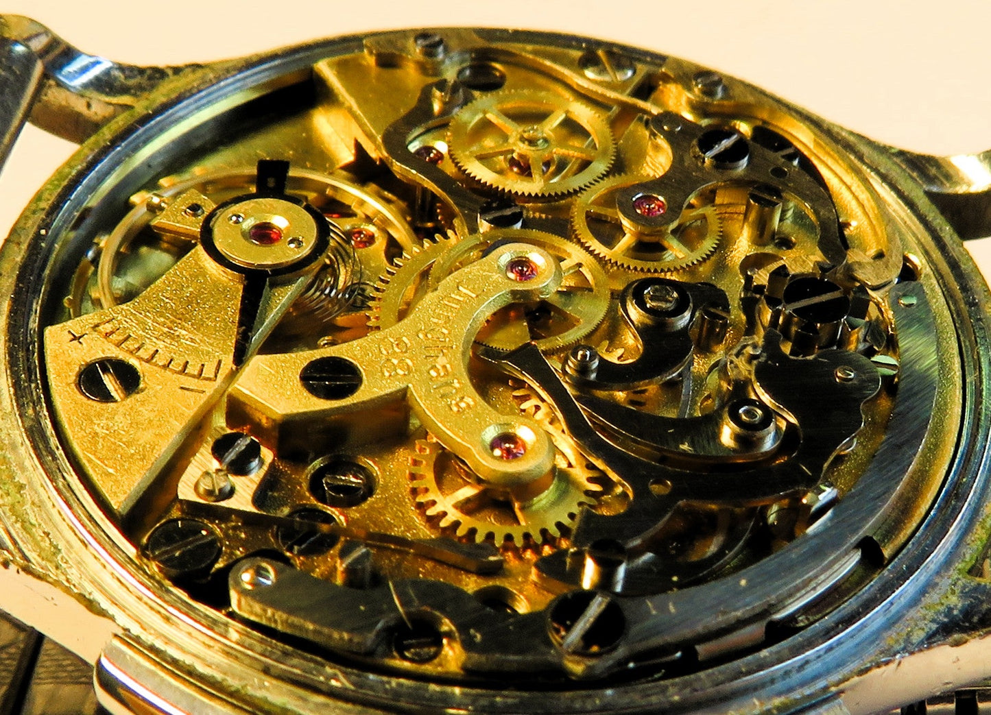 Junghans J88 früher Schaltrad / Flieger Chronograph ca. 1950 - Bundeswehr - Sammler - Uhren