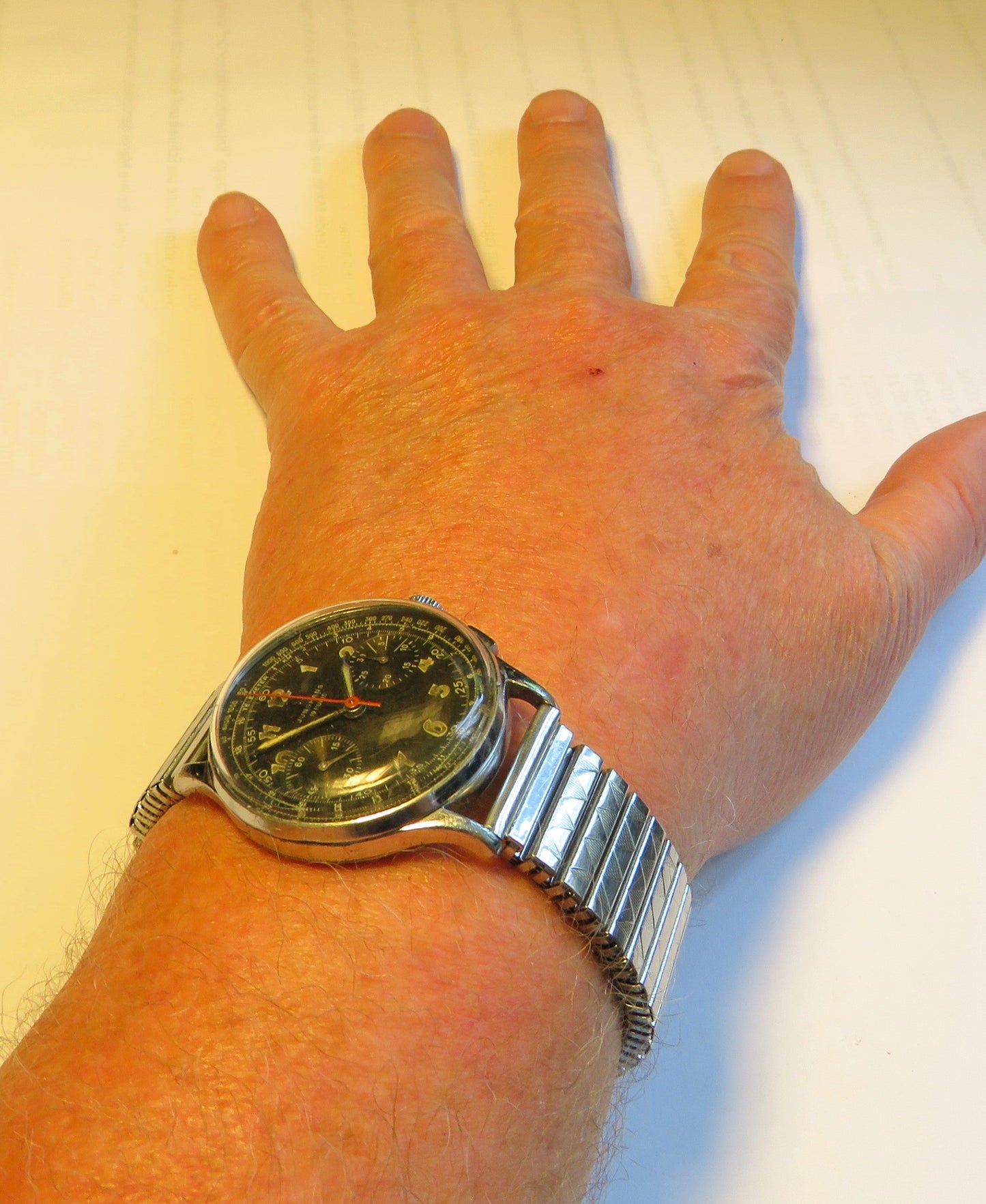 Junghans J88 früher Schaltrad / Flieger Chronograph ca. 1950 - Bundeswehr - Sammler - Uhren