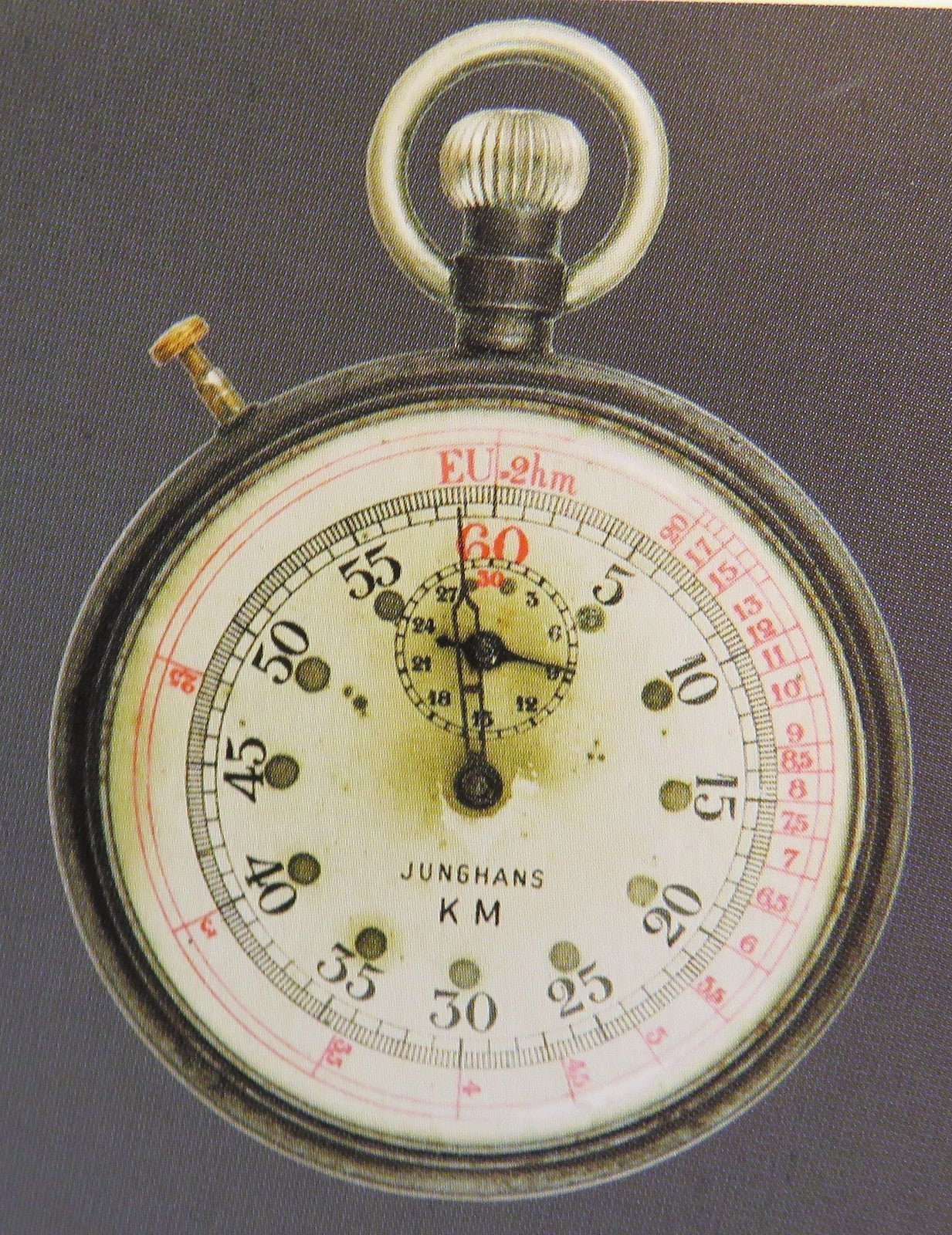 Junghans voll signierte HK + Reichsadler Artillerie Stoppuhr Kriegsmarine 1. Weltkrieg WW1 WK 1 - Sammler - Uhren