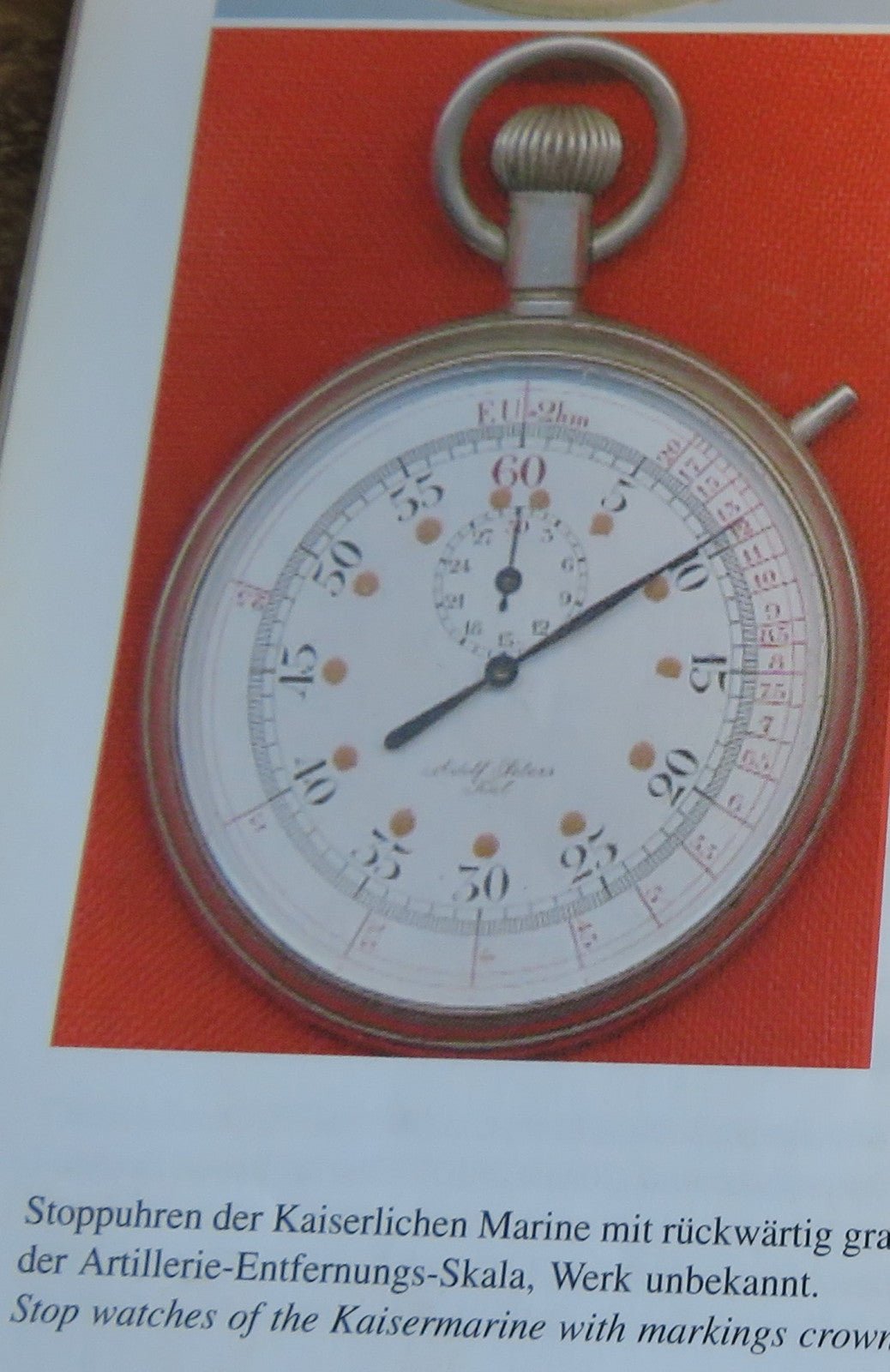 Junghans voll signierte HK + Reichsadler Artillerie Stoppuhr Kriegsmarine 1. Weltkrieg WW1 WK 1 - Sammler - Uhren