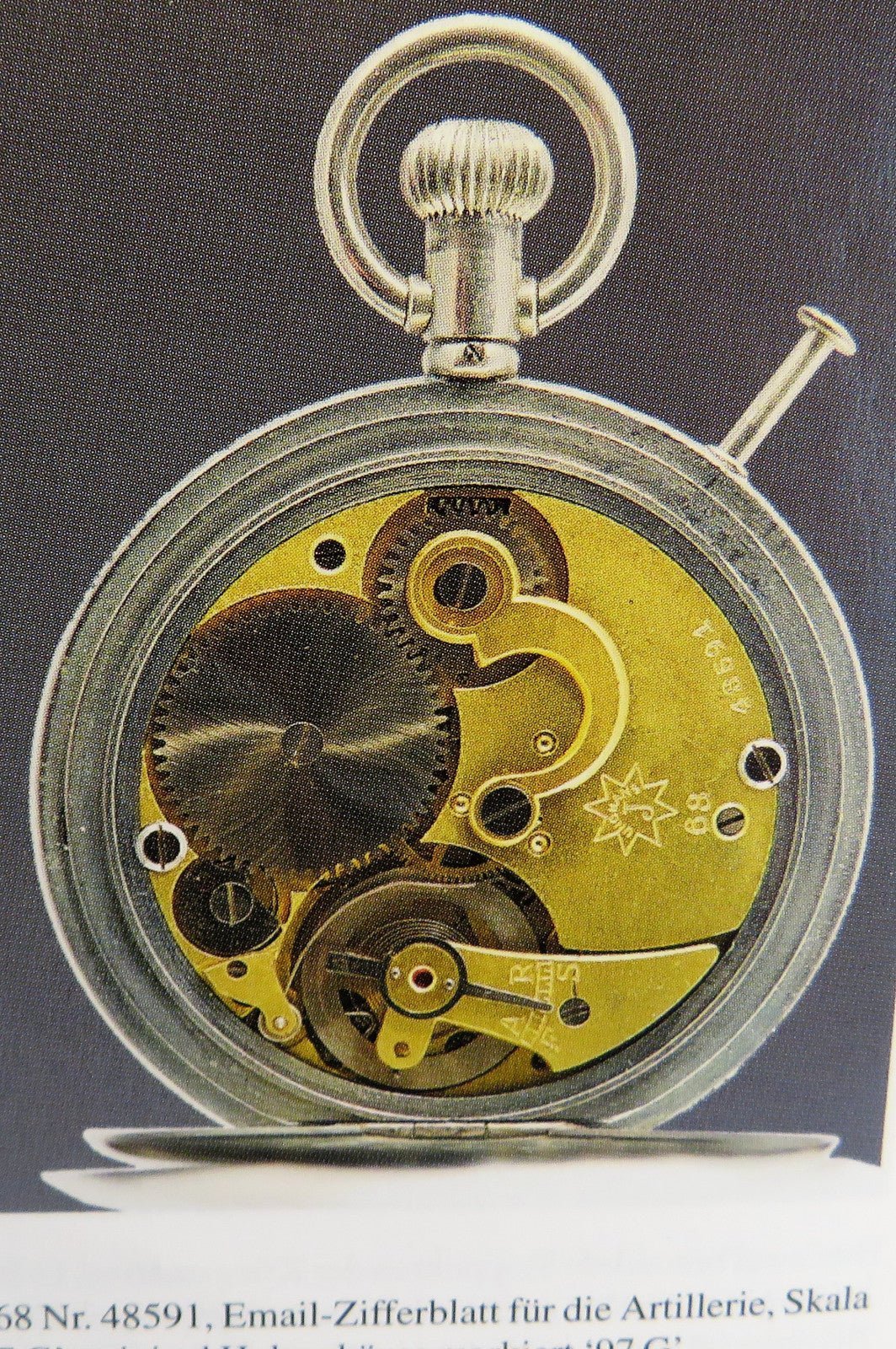 Junghans voll signierte HK + Reichsadler Artillerie Stoppuhr Kriegsmarine 1. Weltkrieg WW1 WK 1 - Sammler - Uhren
