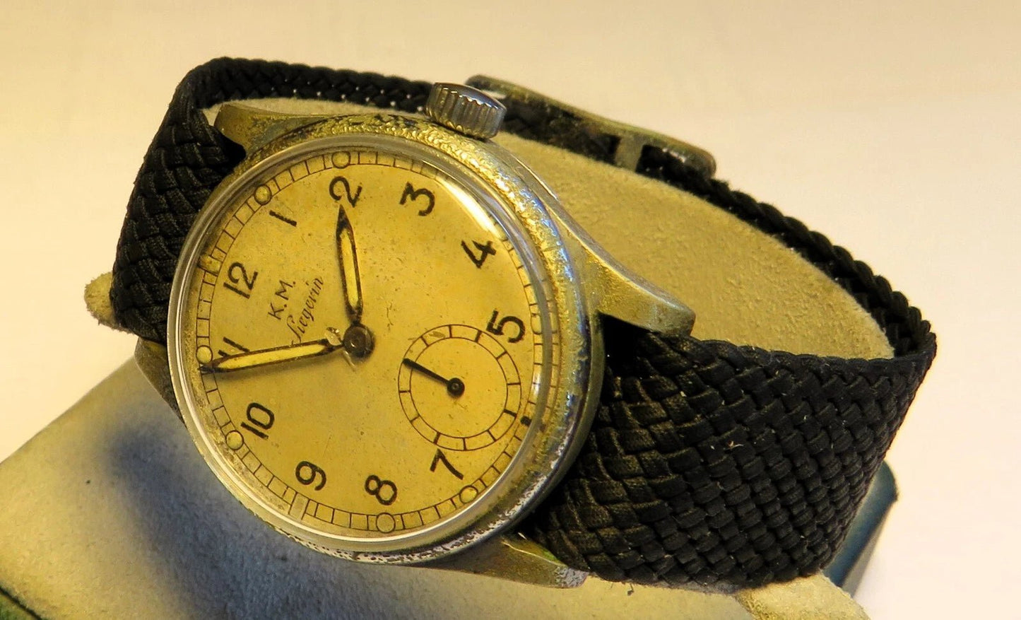 K. M. KM Siegerin Alpina Kaliber 595 Dienstuhr Kriegsmarine WK2 Weltkrieg WW2 - Sammler - Uhren