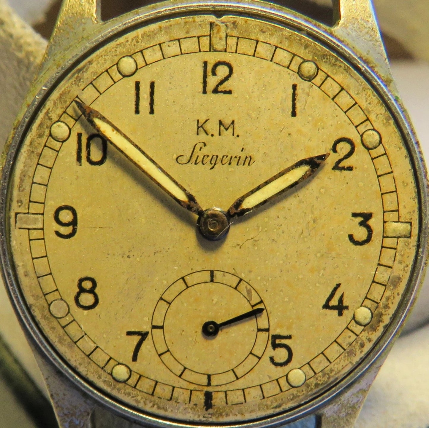 K. M. KM Siegerin Alpina Kaliber 595 Dienstuhr Kriegsmarine WK2 Weltkrieg WW2 - Sammler - Uhren