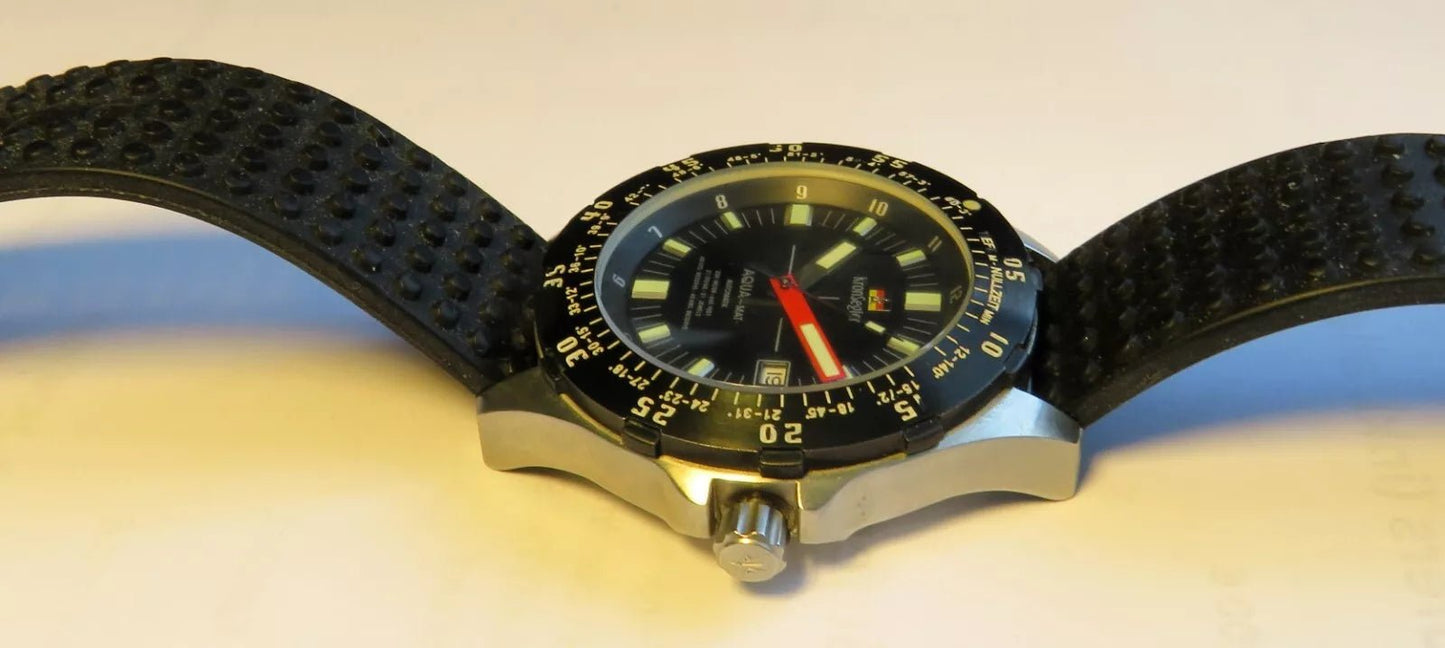 Kronsegler Glashütte Aqua Mat Taucheruhr Herren 200m wasserdicht Fullset Papiere - Sammler - Uhren