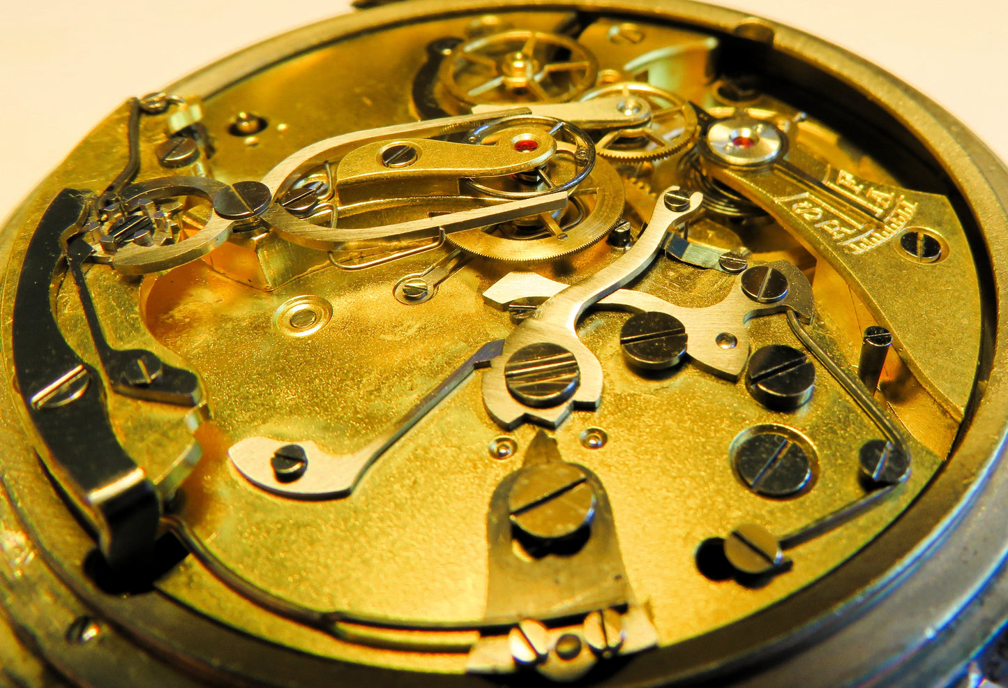 Lemania Rattrapante Flyback Beobachtungsuhr Deckuhr Kriegsmarine WK 2 II U - Boot - Sammler - Uhren