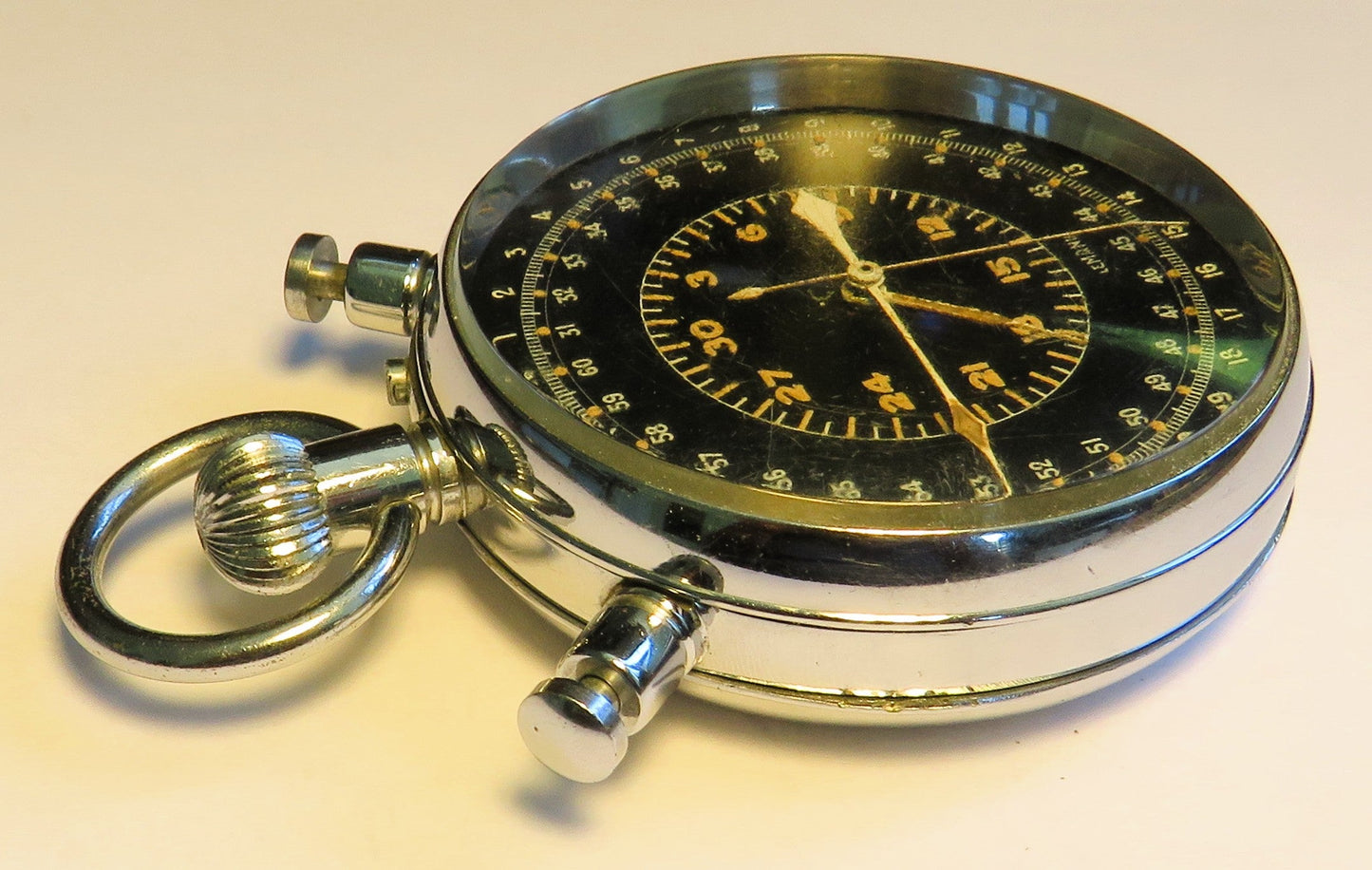 Lemania Rattrapante Flyback Beobachtungsuhr Deckuhr Kriegsmarine WK 2 II U - Boot - Sammler - Uhren