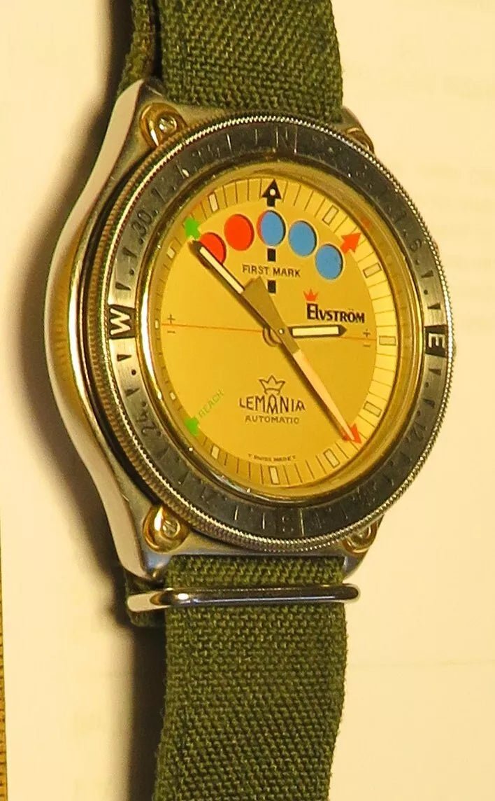 Lemania Regatta Elvström Luxus Automatic Chronograph Herren Fullset Box Papiere - Sammler - Uhren