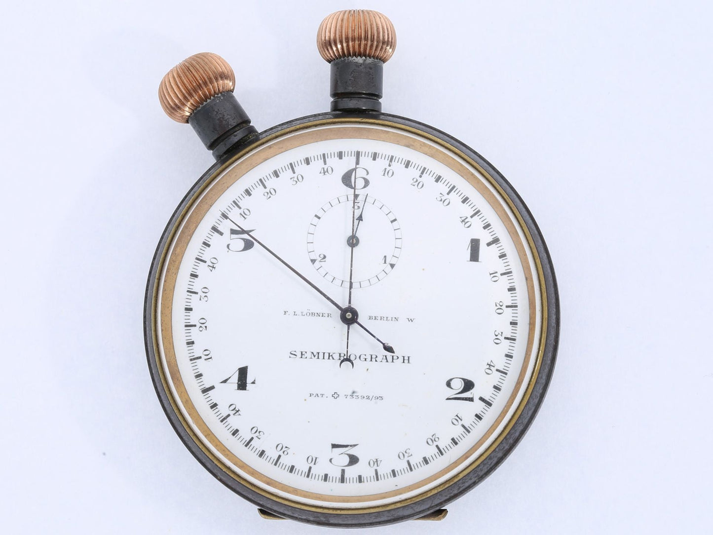 Löbner Berlin Heuer Semikrograph Rattrapante Stoppuhr WK 1 ca. 1915 - Sammler - Uhren