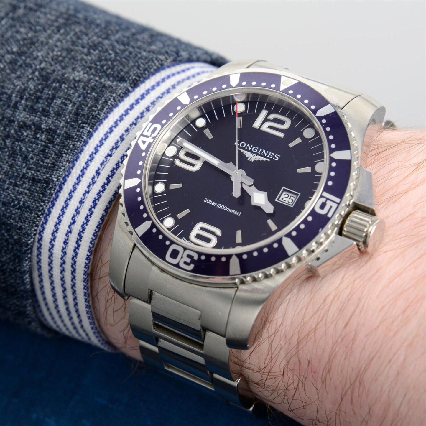 Longines Hydro Conquest L3.840.4 300m Taucheruhr Herren Armbanduhr Quartz - Sammler - Uhren
