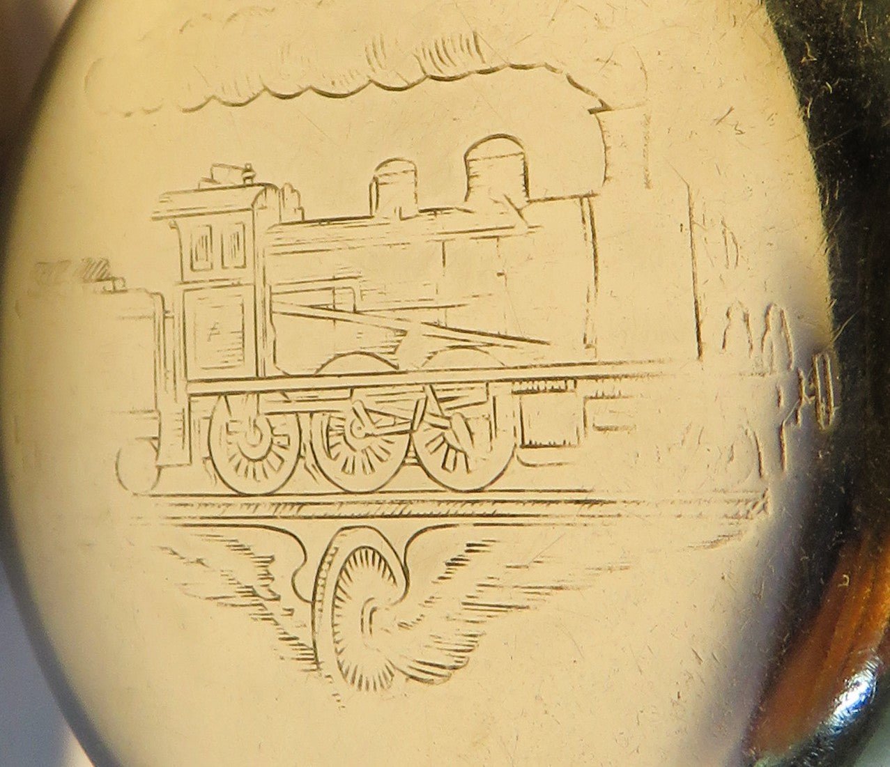Longines Kal. L 20.52 gravierte Eisenbahner Taschen Uhr Kette / Münze ca. 1920 - Sammler - Uhren