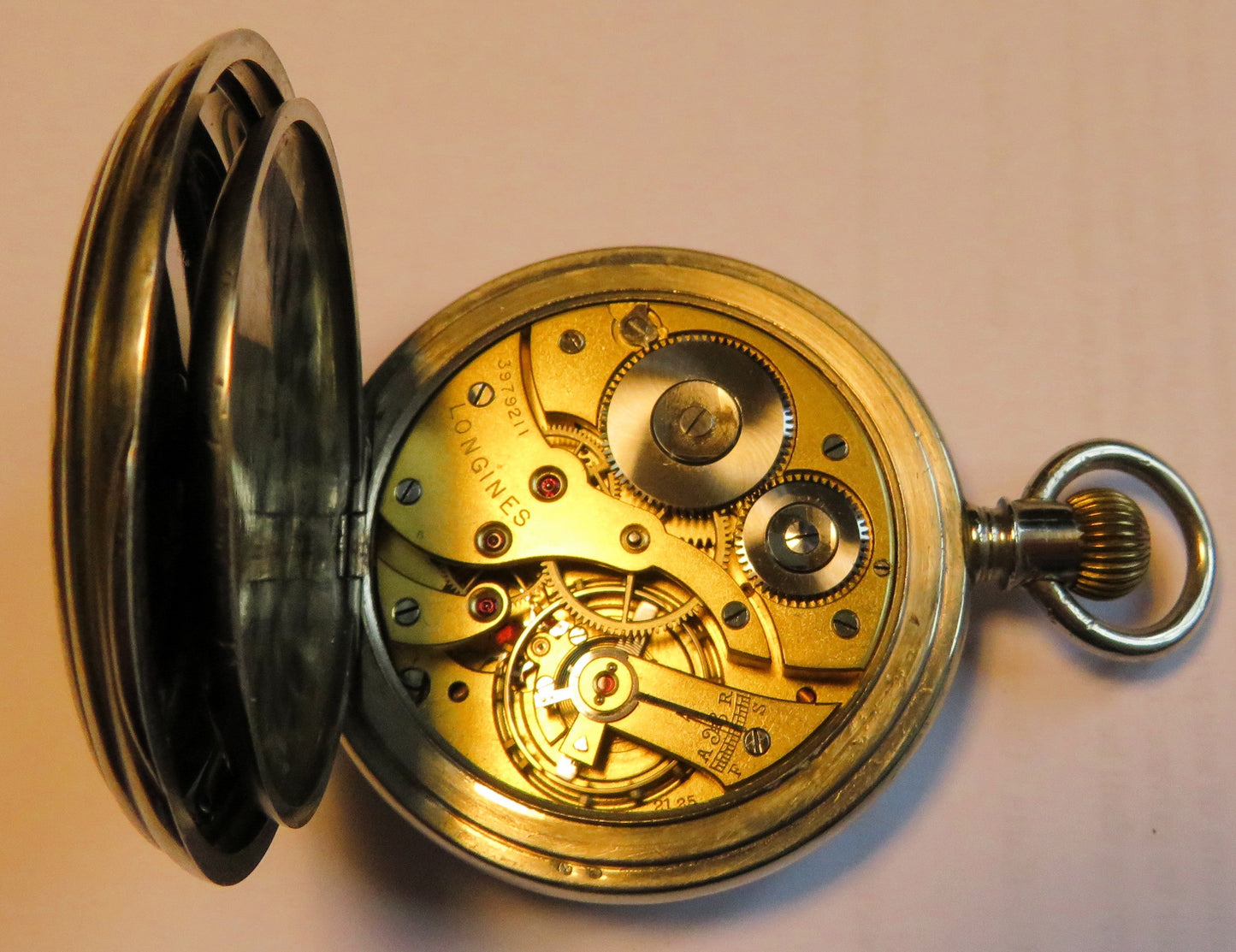 Longines Kal. L 21.25 große Eisenbahner Taschen Uhr ca. 1920 - Sammler - Uhren