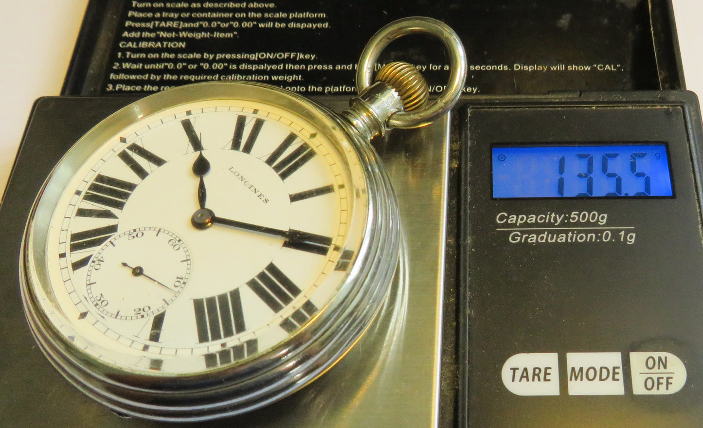 Longines Kal. L 21.25 große Eisenbahner Taschen Uhr ca. 1920 - Sammler - Uhren