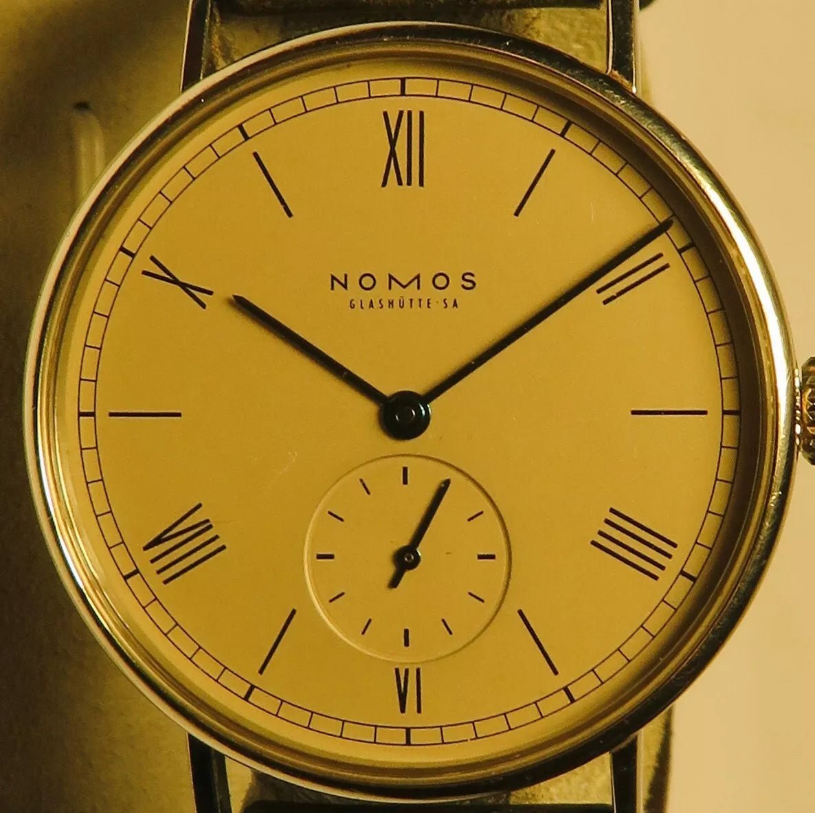 Ludwig Alpha 2 Nomos Glashütte Luxus Herren Armbanduhr mech. ca. 1996 in OVP - Sammler - Uhren