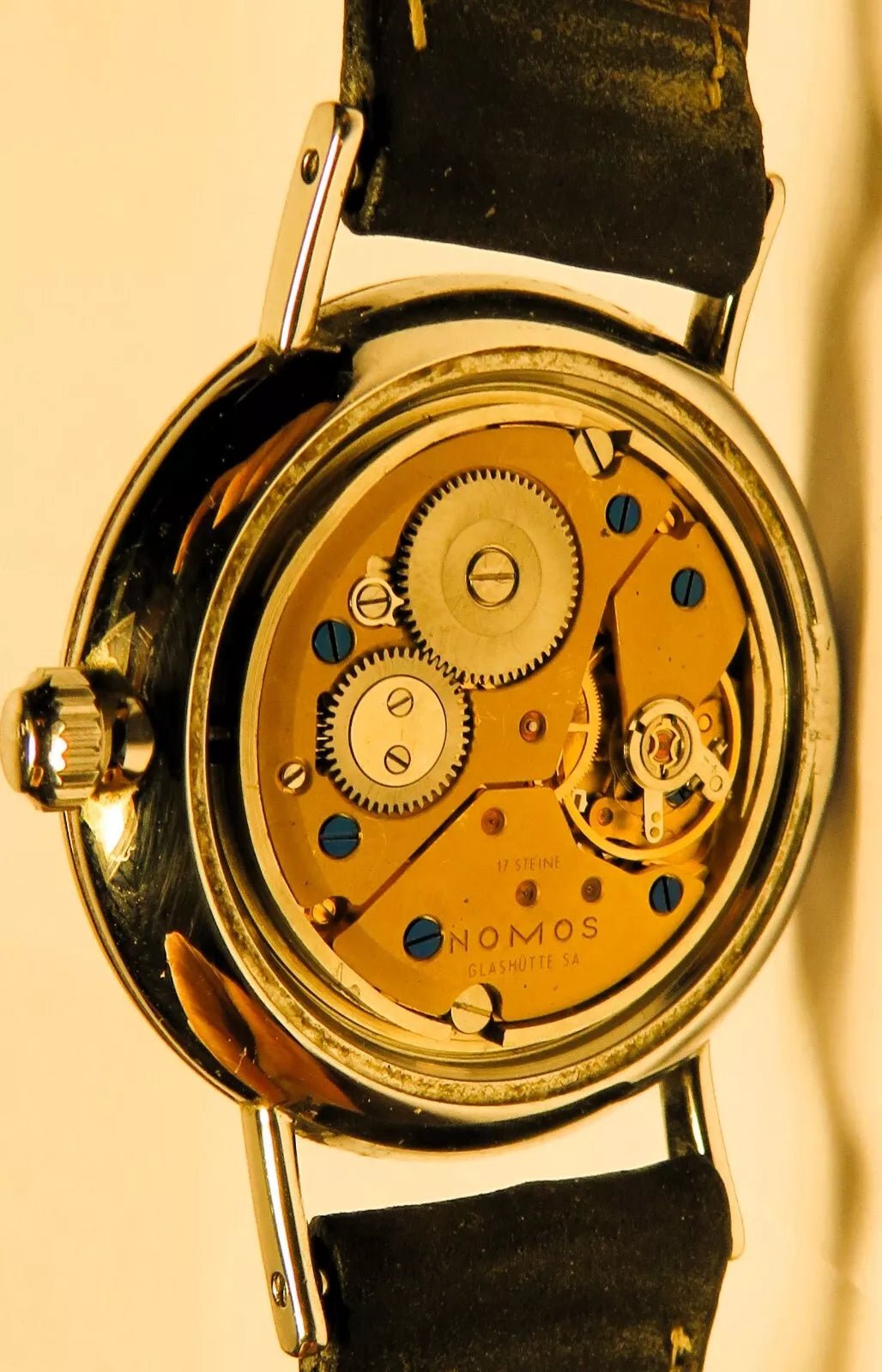 Ludwig Alpha 2 Nomos Glashütte Luxus Herren Armbanduhr mech. ca. 1996 in OVP - Sammler - Uhren