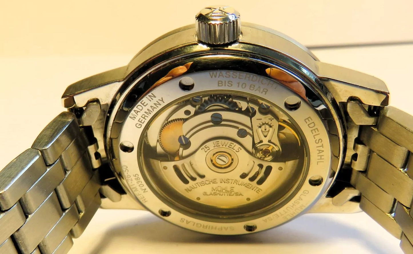 Metior Mühle Glashütte Nautische Instrumente Automatik Luxus HAU Fullset Papiere - Sammler - Uhren