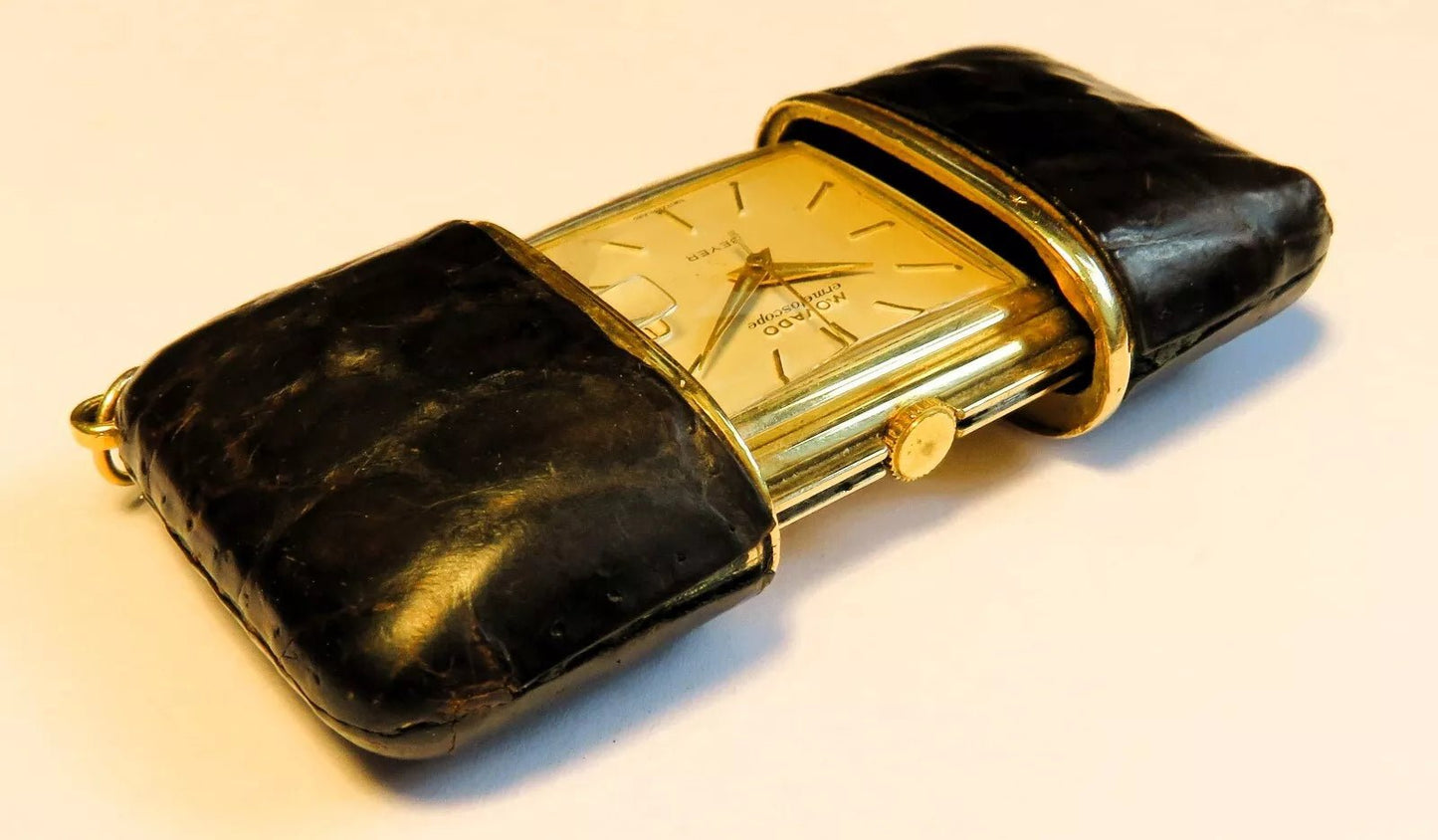 Movado Ermeto Ermetocsope Beyer Luxus Reisewecker Datum Geldbörsenuhr - Sammler - Uhren