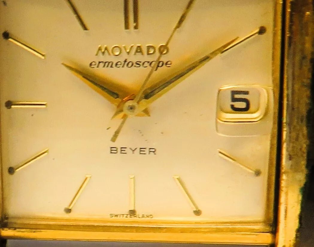 Movado Ermeto Ermetocsope Beyer Luxus Reisewecker Datum Geldbörsenuhr - Sammler - Uhren