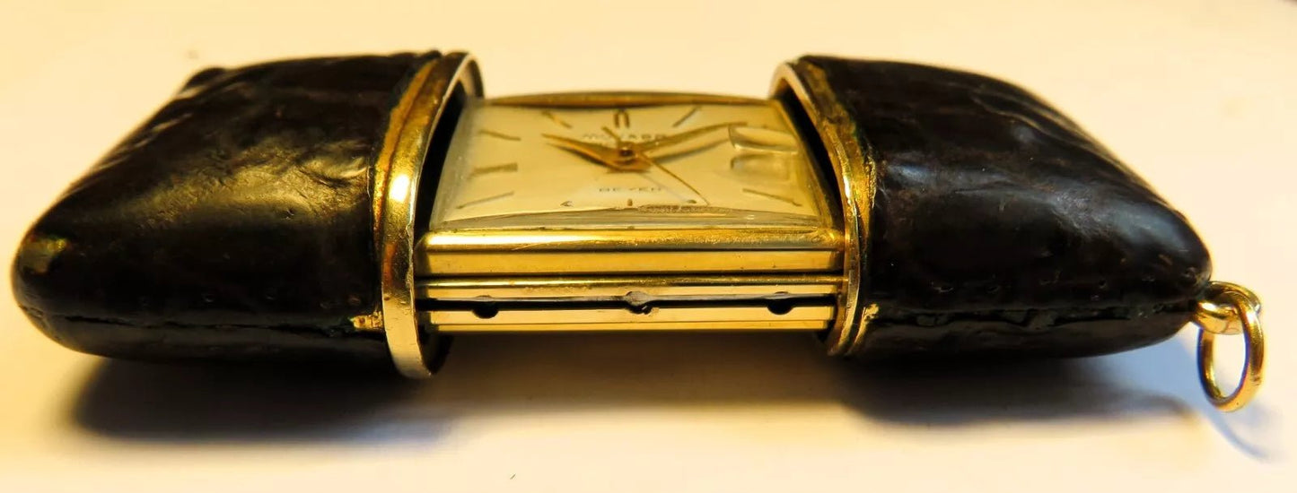 Movado Ermeto Ermetocsope Beyer Luxus Reisewecker Datum Geldbörsenuhr - Sammler - Uhren