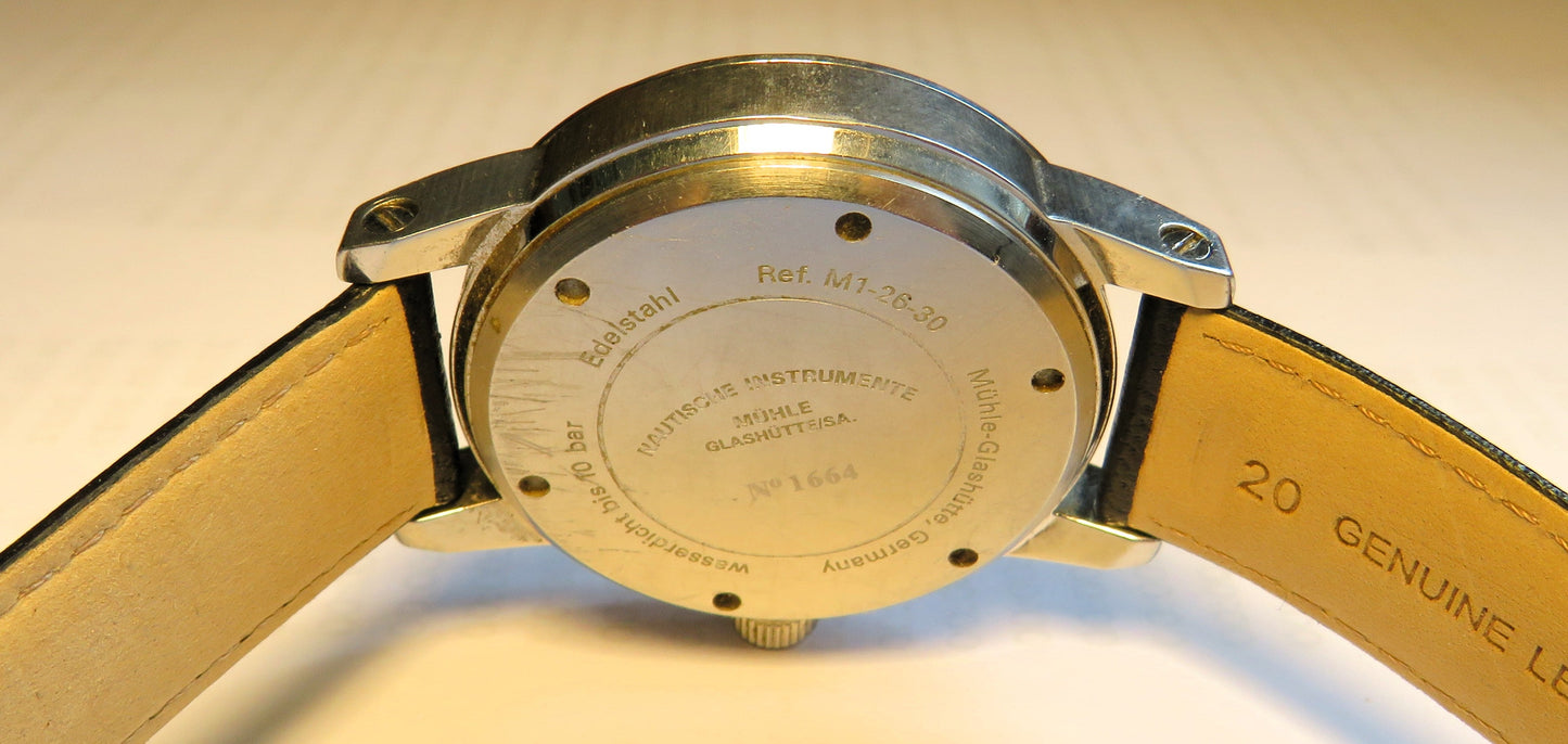 Mühle Glashütte Nautische Instrumente Marine Chronometer Automatik M1 - 26 - 30 - Sammler - Uhren