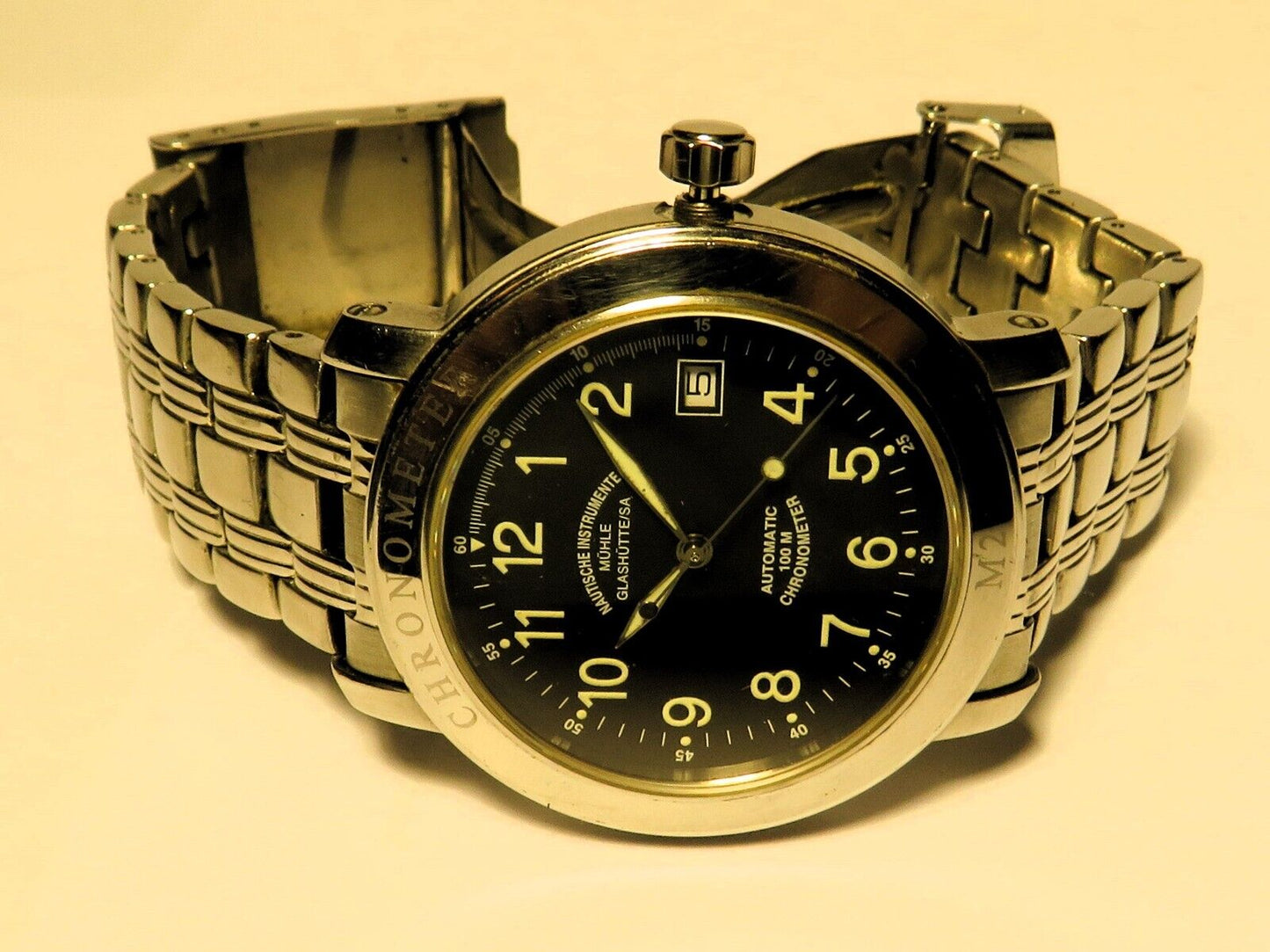Mühle Glashütte Nautische Instrumente Marine Chronometer M1 - 30 - 10 Fullset OVP - Sammler - Uhren