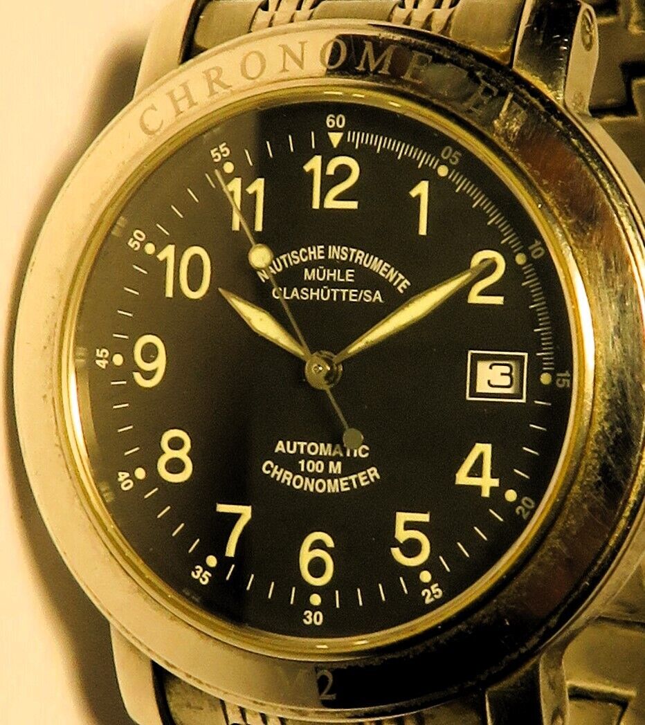 Mühle Glashütte Nautische Instrumente Marine Chronometer M1 - 30 - 10 Fullset OVP - Sammler - Uhren