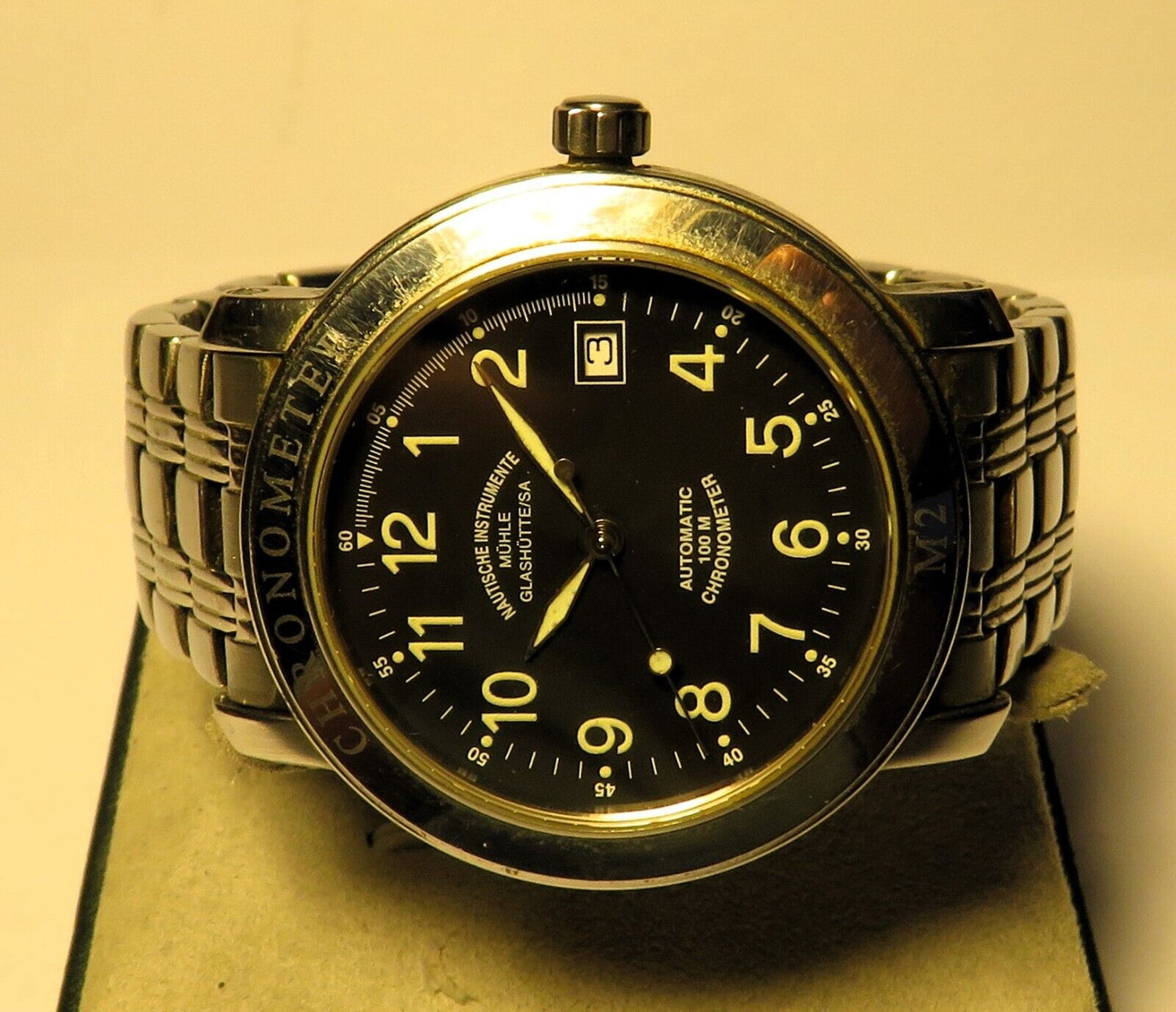 Mühle Glashütte Nautische Instrumente Marine Chronometer M1 - 30 - 10 Fullset OVP - Sammler - Uhren