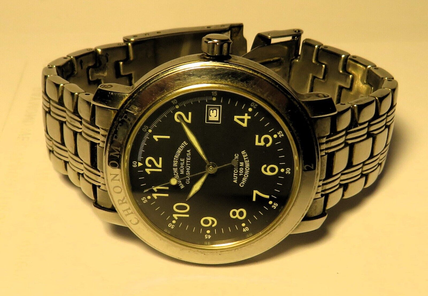 Mühle Glashütte Nautische Instrumente Marine Chronometer M1 - 30 - 10 Fullset OVP - Sammler - Uhren