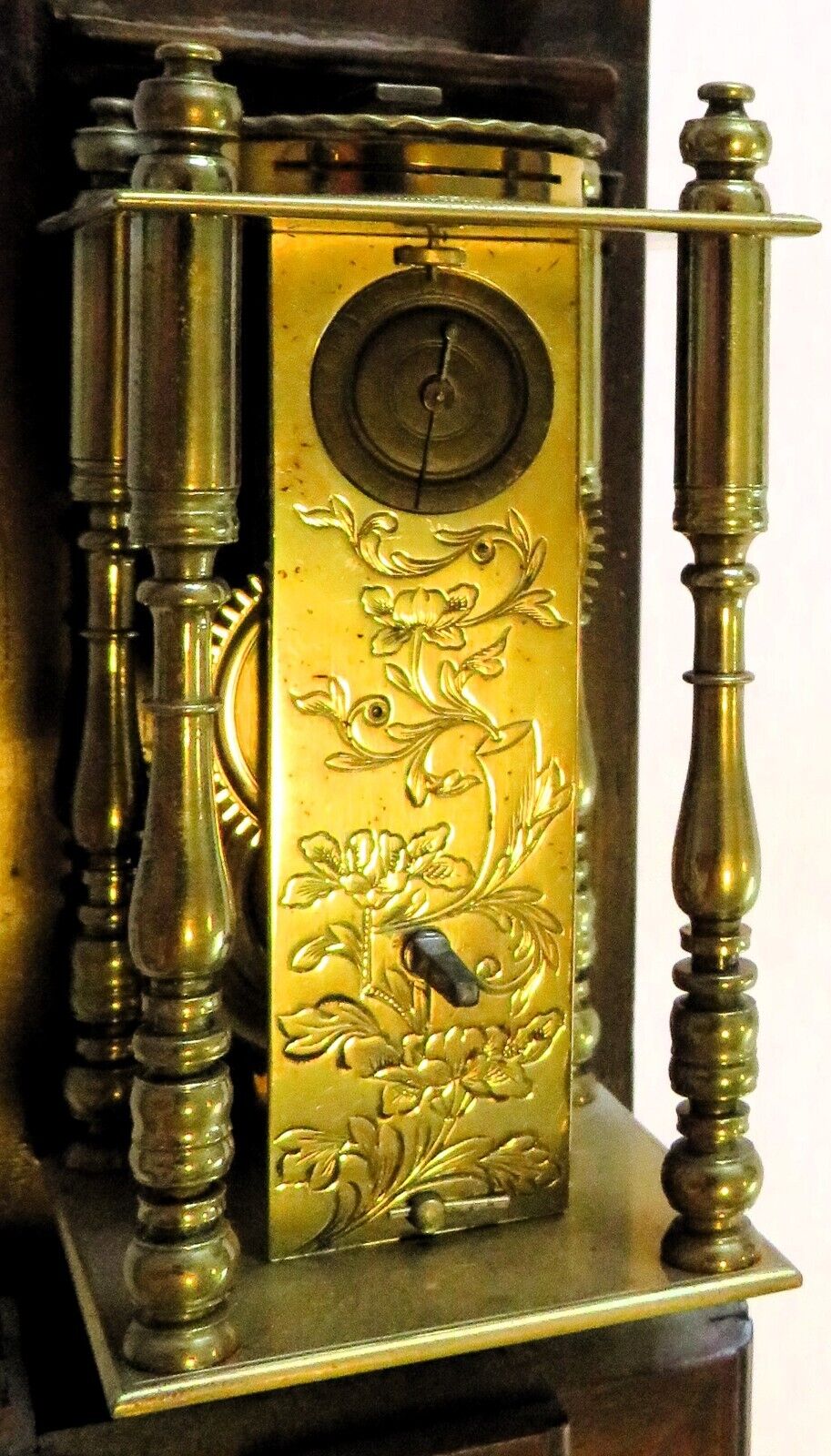 Museale super seltene orig. Shaku Tokei Dokei japanische Säulenuhr ca. 1780 43cm - Sammler - Uhren