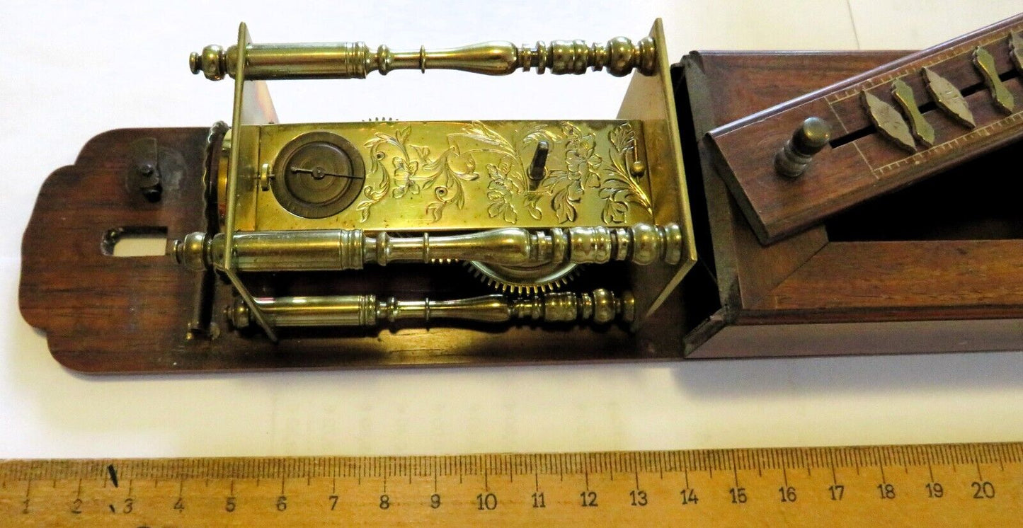 Museale super seltene orig. Shaku Tokei Dokei japanische Säulenuhr ca. 1780 43cm - Sammler - Uhren