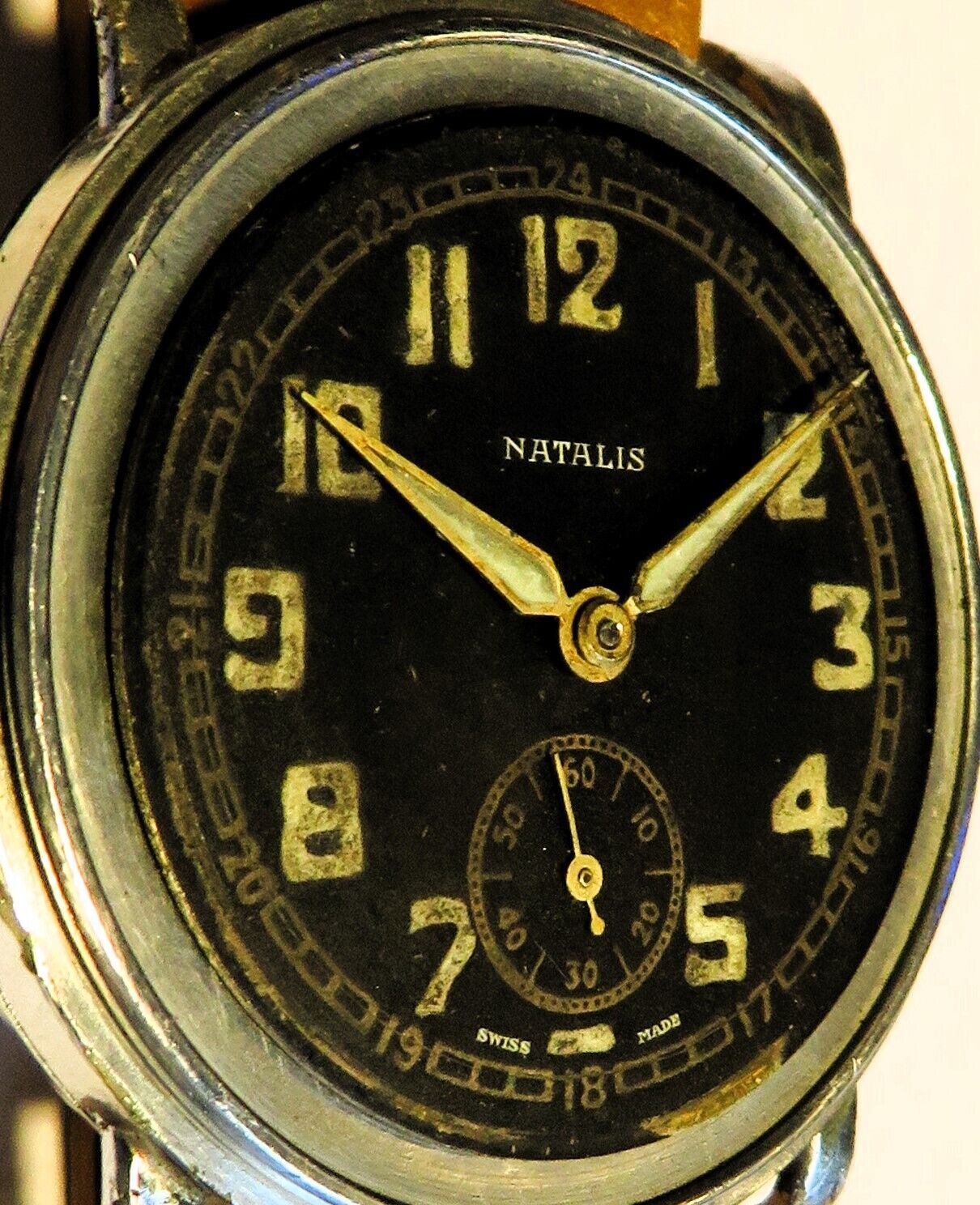 Natalis früheste Pfeilindex Fliegeruhr Pilot Watch Reichsluftwaffe 1930 WK WW 2 - Sammler - Uhren