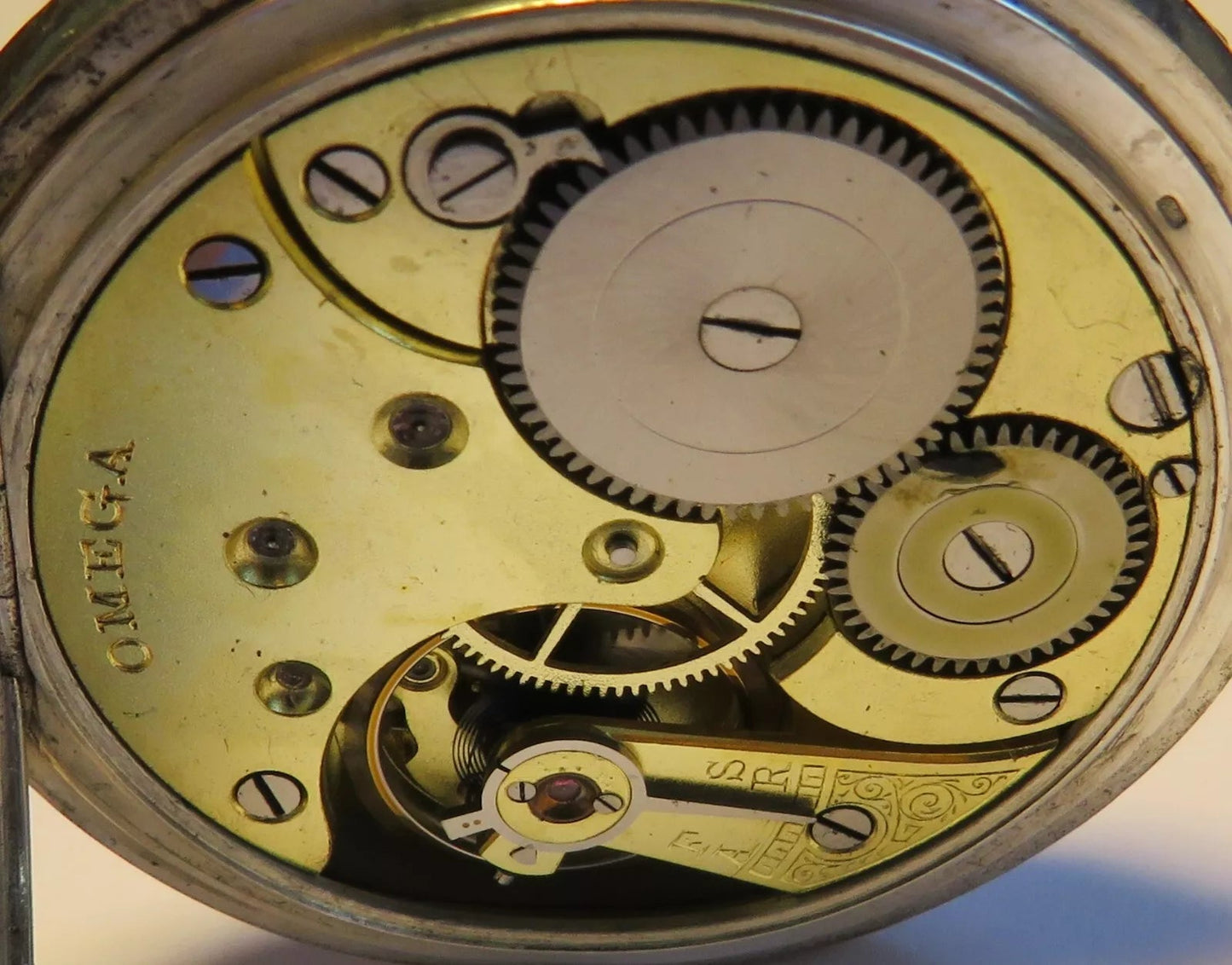 Omega antike 0,800 Silber Luxus Lepine Herrentaschenuhr mechanisch ca. 1900 - Sammler - Uhren