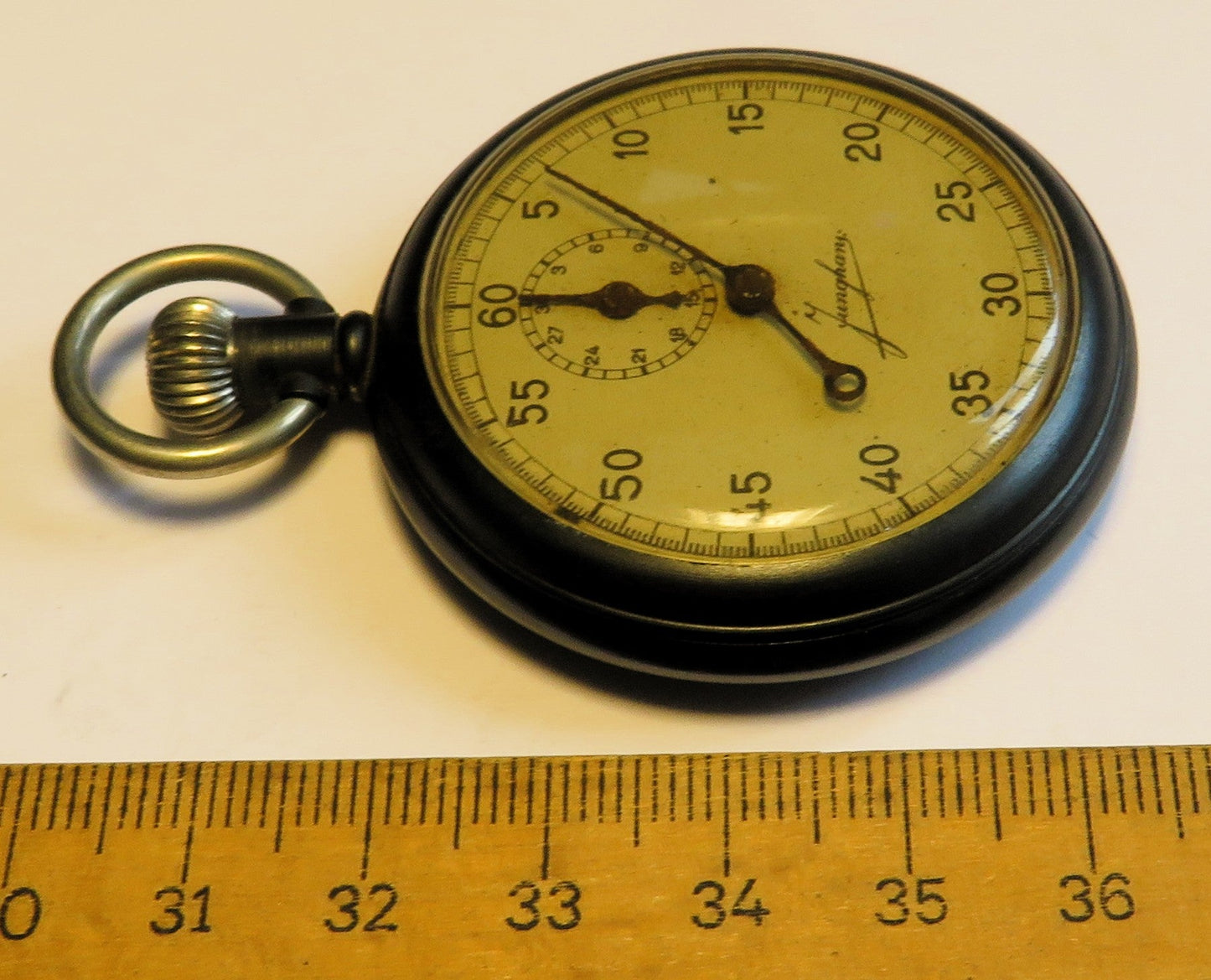 Orig. Junghans 29A Gunmetall Torpedo Laufzeit Stoppuhr Kriegs Marine WK WW 2 II - Sammler - Uhren