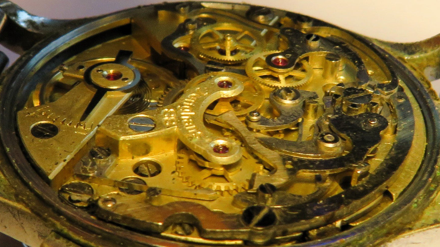 Orig. Junghans J88 früher Schaltrad / Flieger Chronograph ca. 1950 - Bundeswehr - Sammler - Uhren