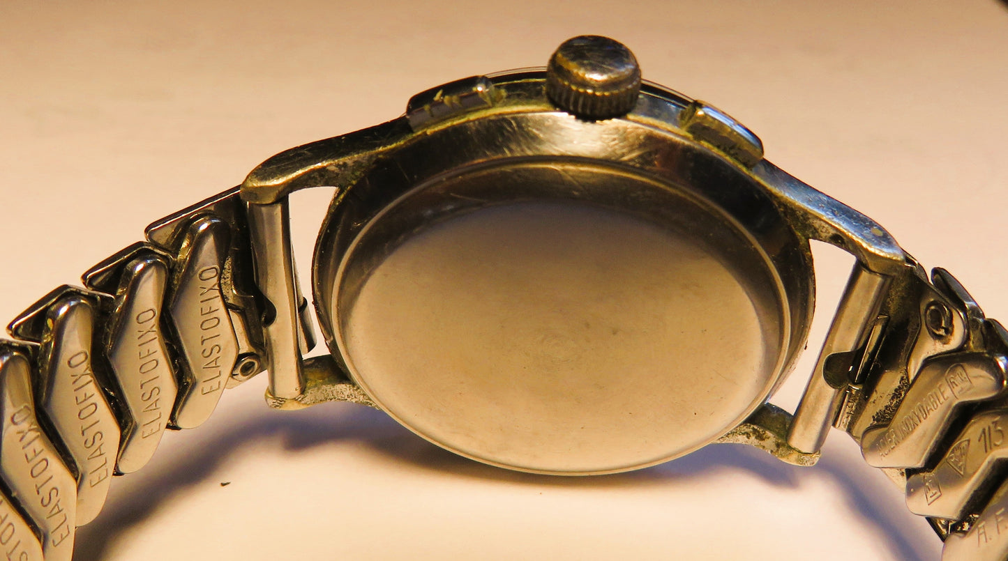 Orig. Junghans J88 früher Schaltrad / Flieger Chronograph ca. 1950 - Bundeswehr - Sammler - Uhren