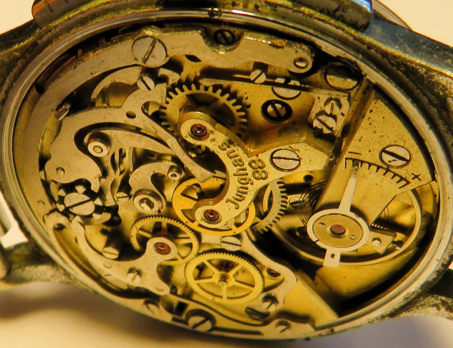 Orig. Junghans J88 früher Schaltrad / Flieger Chronograph ca. 1950 - Bundeswehr - Sammler - Uhren