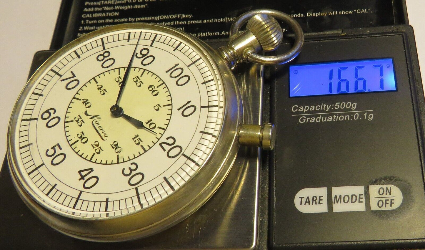 Orig. Minerva Cal. 19" 19/14 B - Uhr Beobachtungsuhr Deckuhr Marine 2. Weltkrieg - Sammler - Uhren