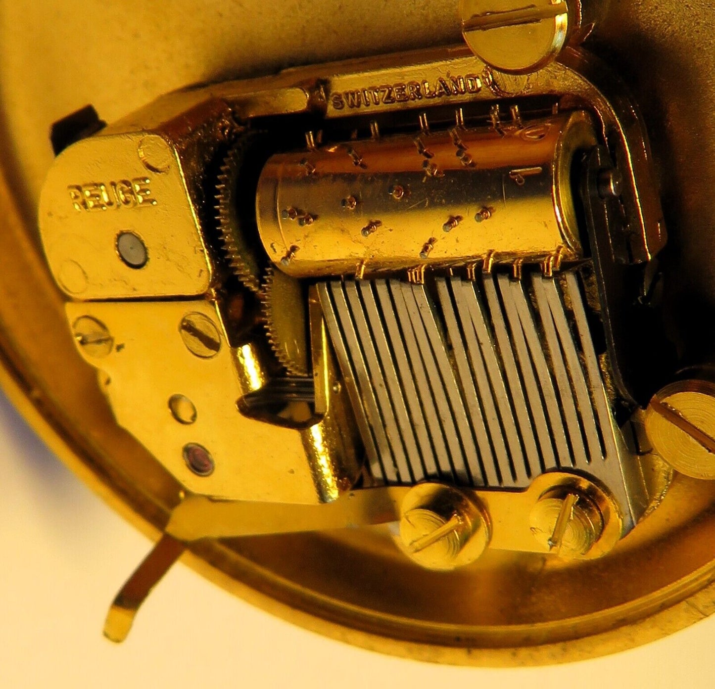 Orig. Reuge Prunk Taschenuhr Musik Walzen Spielwerk - funktioniert - Sammler - Uhren