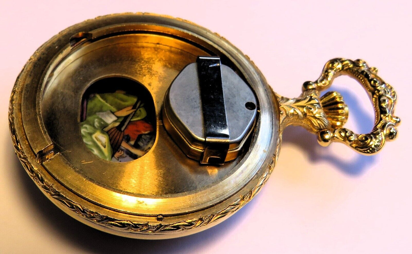 Orig. Reuge Prunk Taschenuhr Musik Walzen Spielwerk - funktioniert - Sammler - Uhren