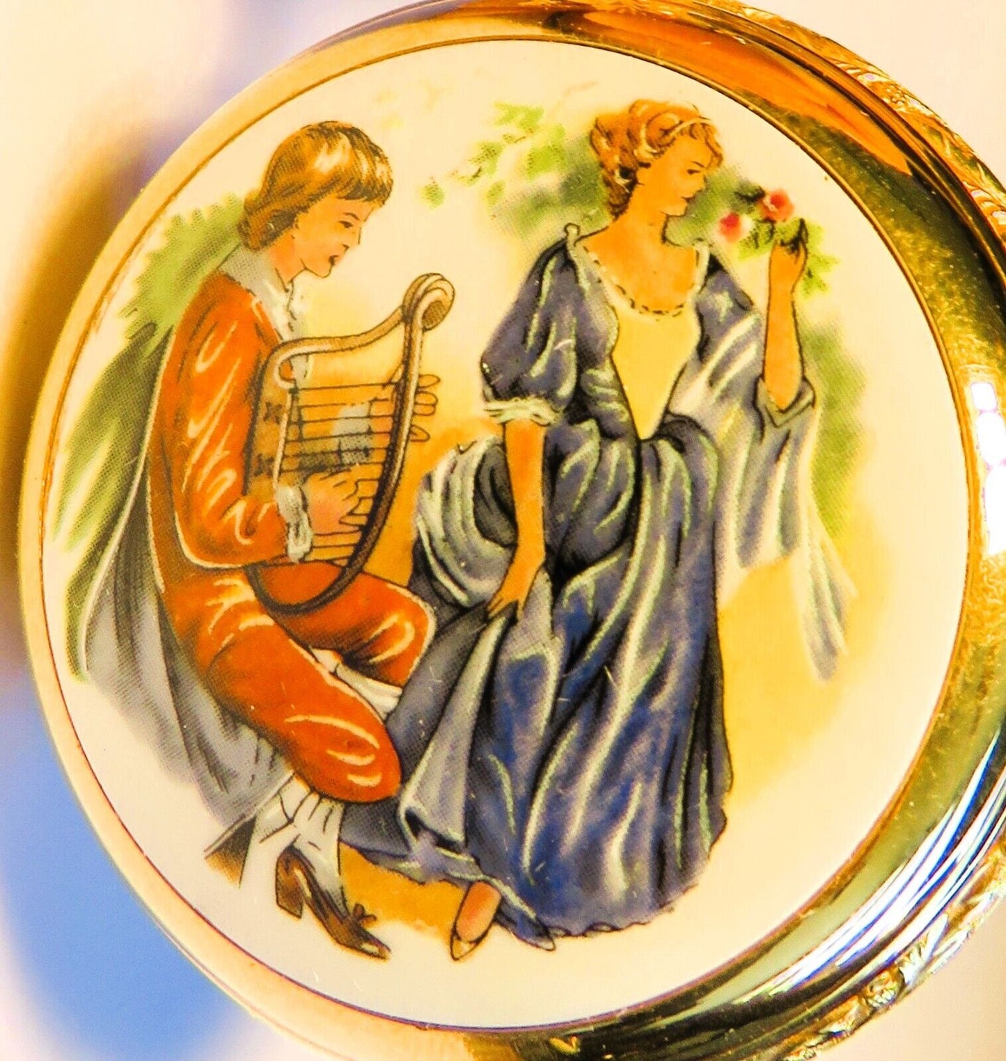 Orig. Reuge Prunk Taschenuhr Musik Walzen Spielwerk - funktioniert - Sammler - Uhren