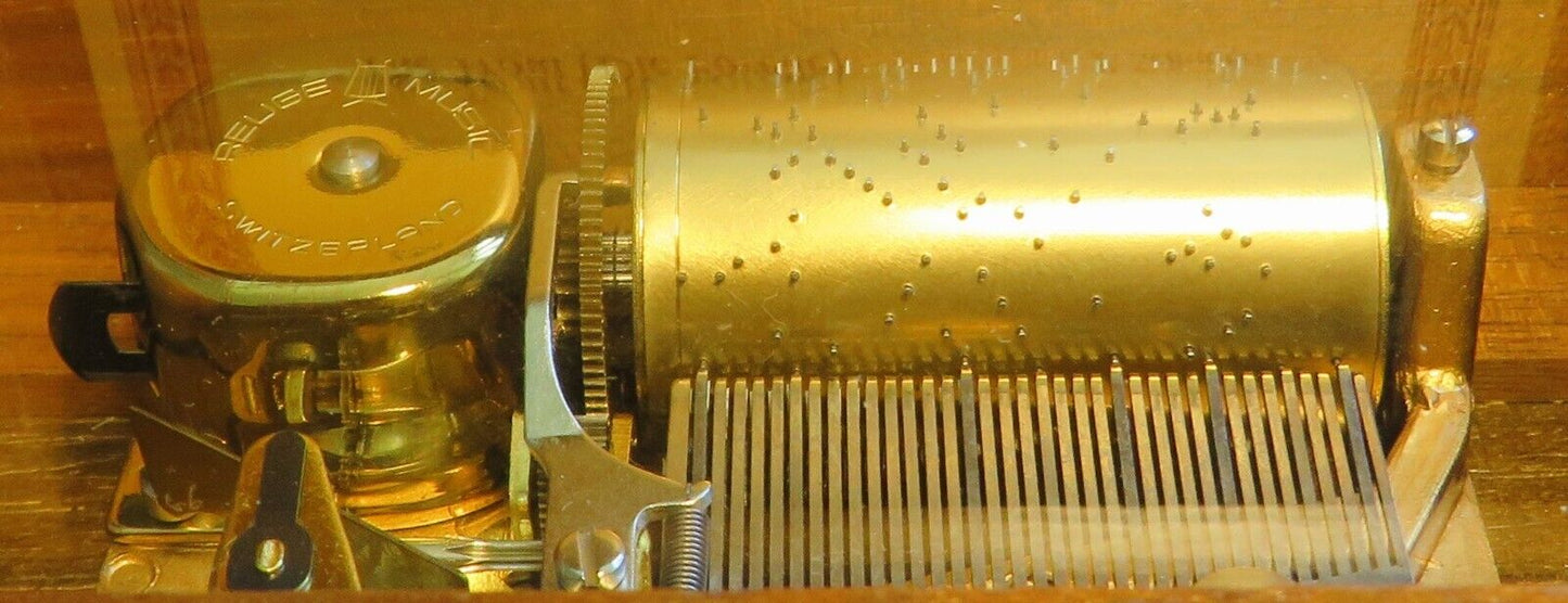 Original Reuge Walzenspieluhr "die Forelle" Musik Walzen Spielwerk funktioniert - Sammler - Uhren