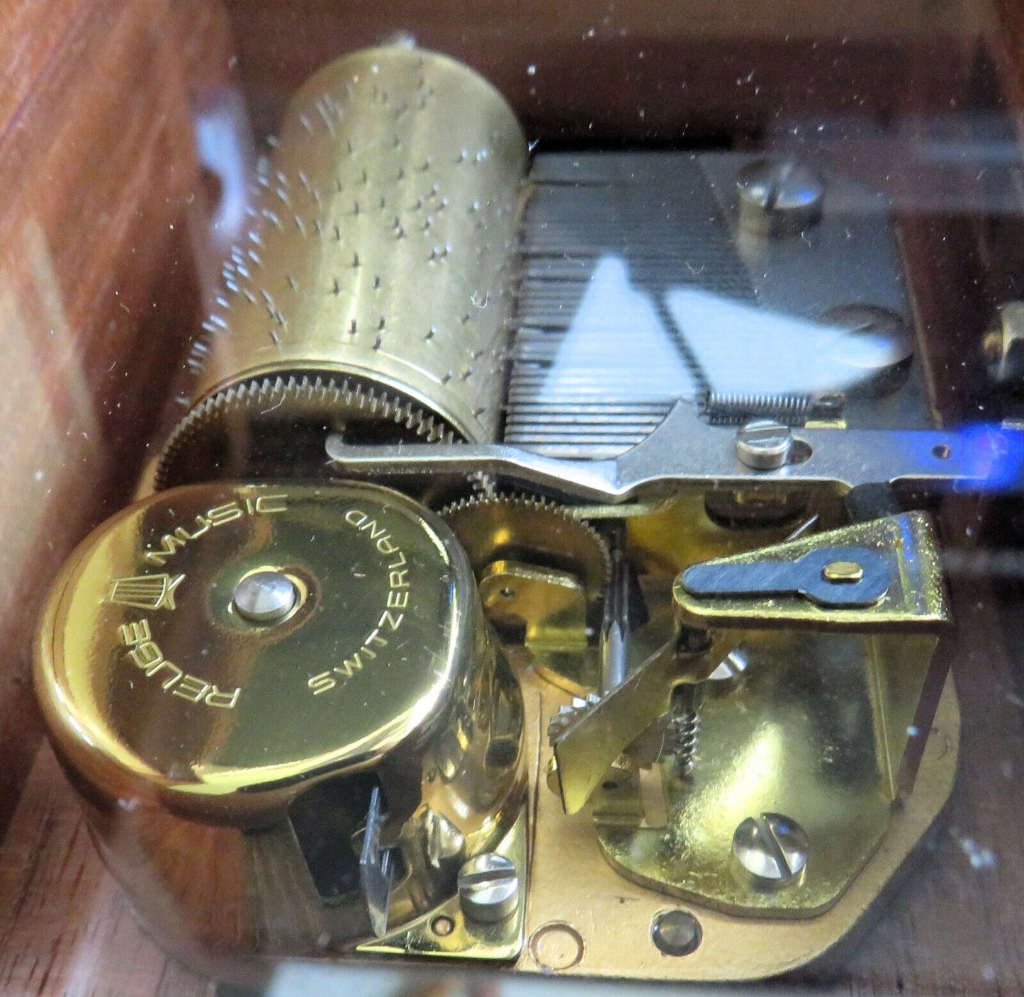 Original Reuge Walzenspieluhr "die Forelle" Musik Walzen Spielwerk funktioniert - Sammler - Uhren