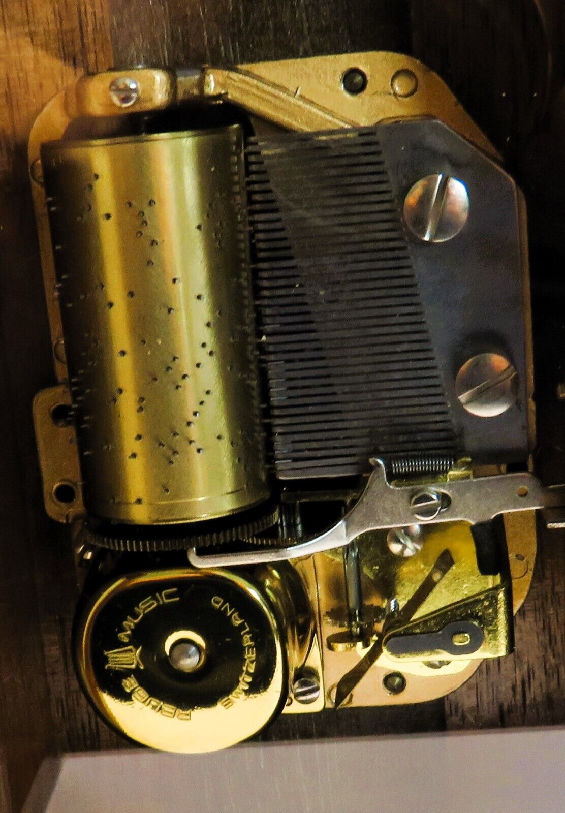 Original Reuge Walzenspieluhr "die Forelle" Musik Walzen Spielwerk funktioniert - Sammler - Uhren