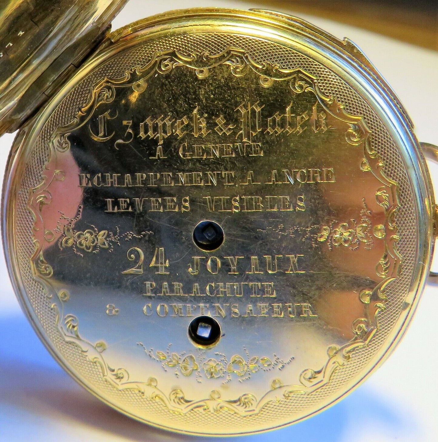Patek Czapek Philippe U n i k a t Viertel Repetition Taschenuhr 1840 Parachute - Sammler - Uhren