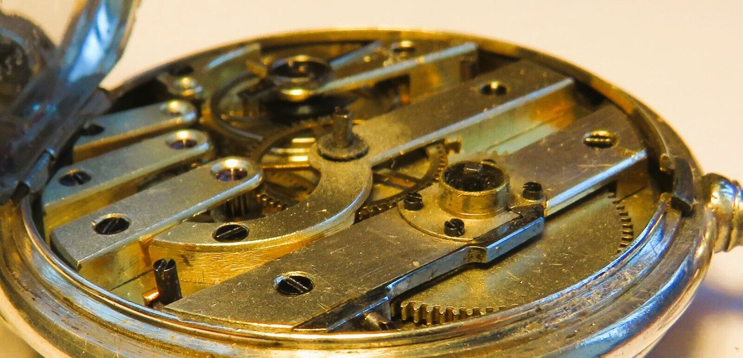 Patek Philippe & Co Cie Geneve Lepine massiv Silber Taschenuhr ca. 1860 - Sammler - Uhren