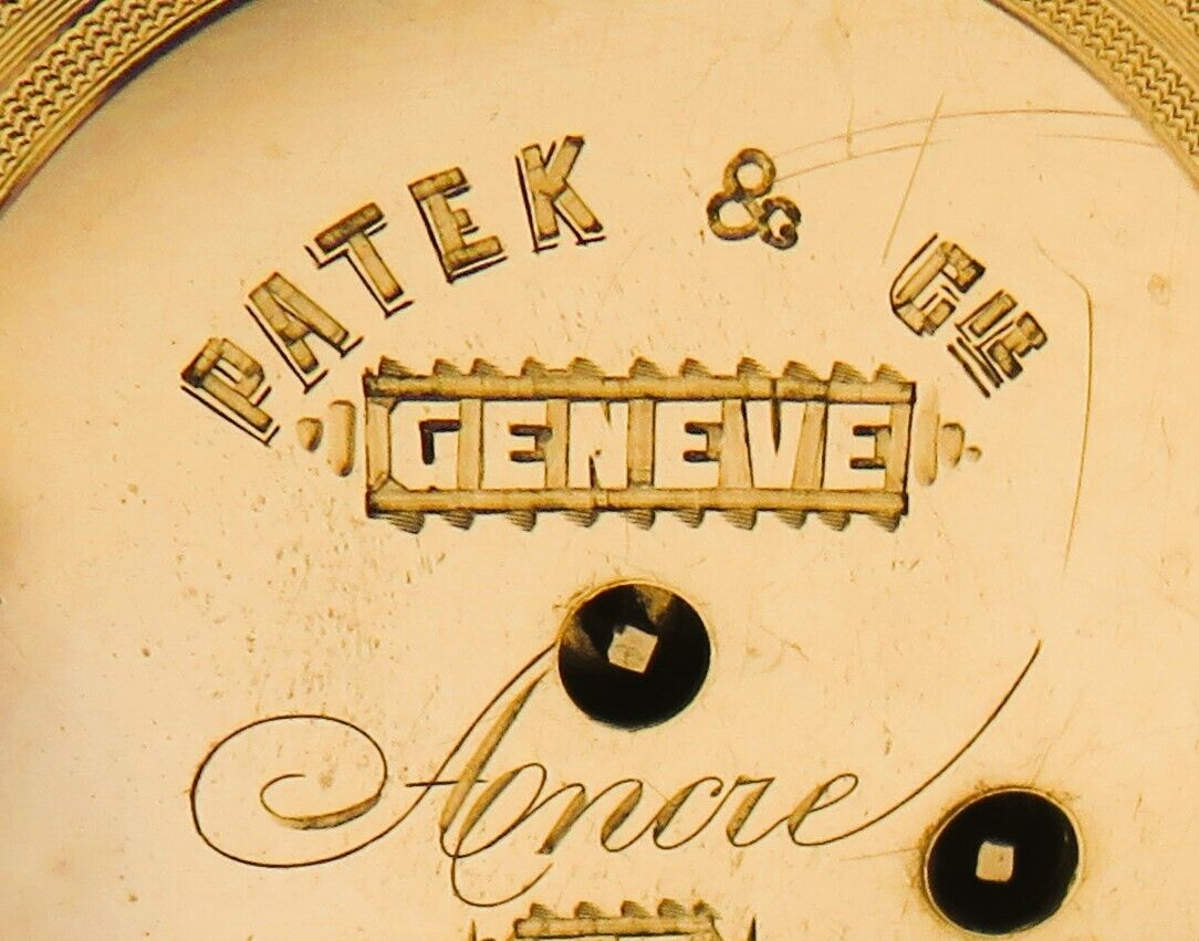 Patek Philippe & Co Cie Geneve Lepine massiv Silber Taschenuhr ca. 1860 - Sammler - Uhren