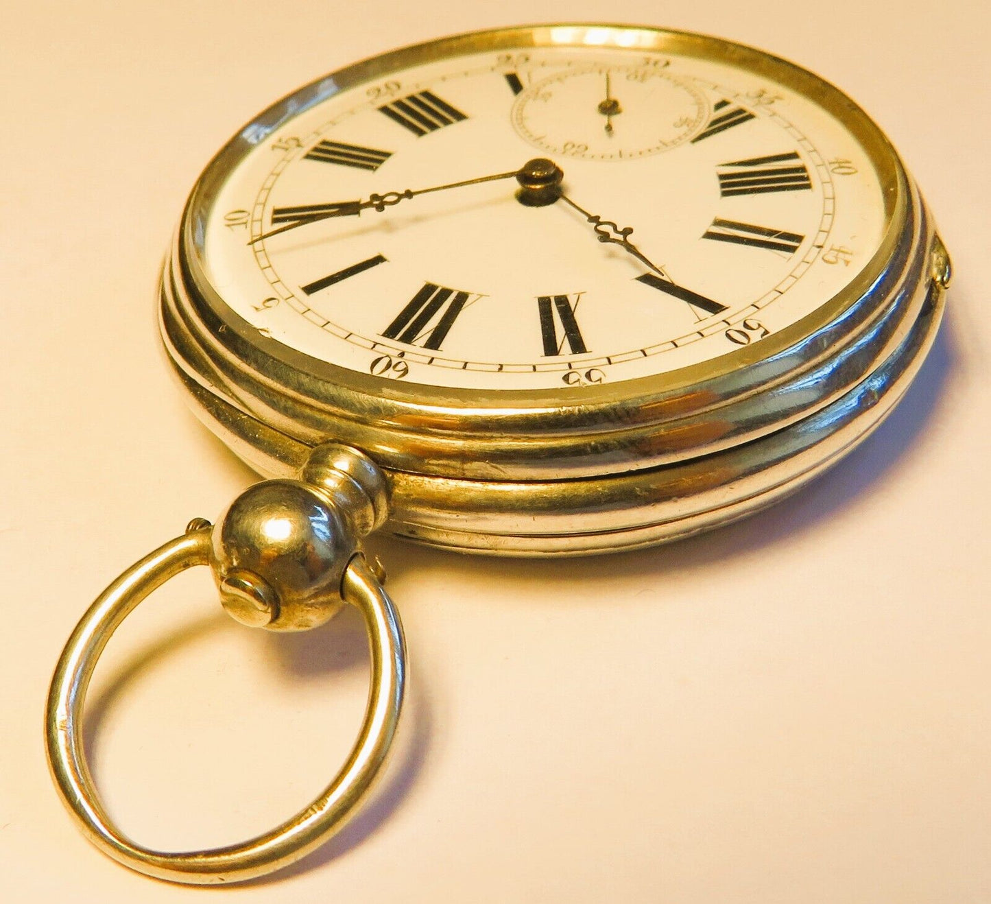 Patek Philippe & Co Cie Geneve Lepine massiv Silber Taschenuhr ca. 1860 - Sammler - Uhren