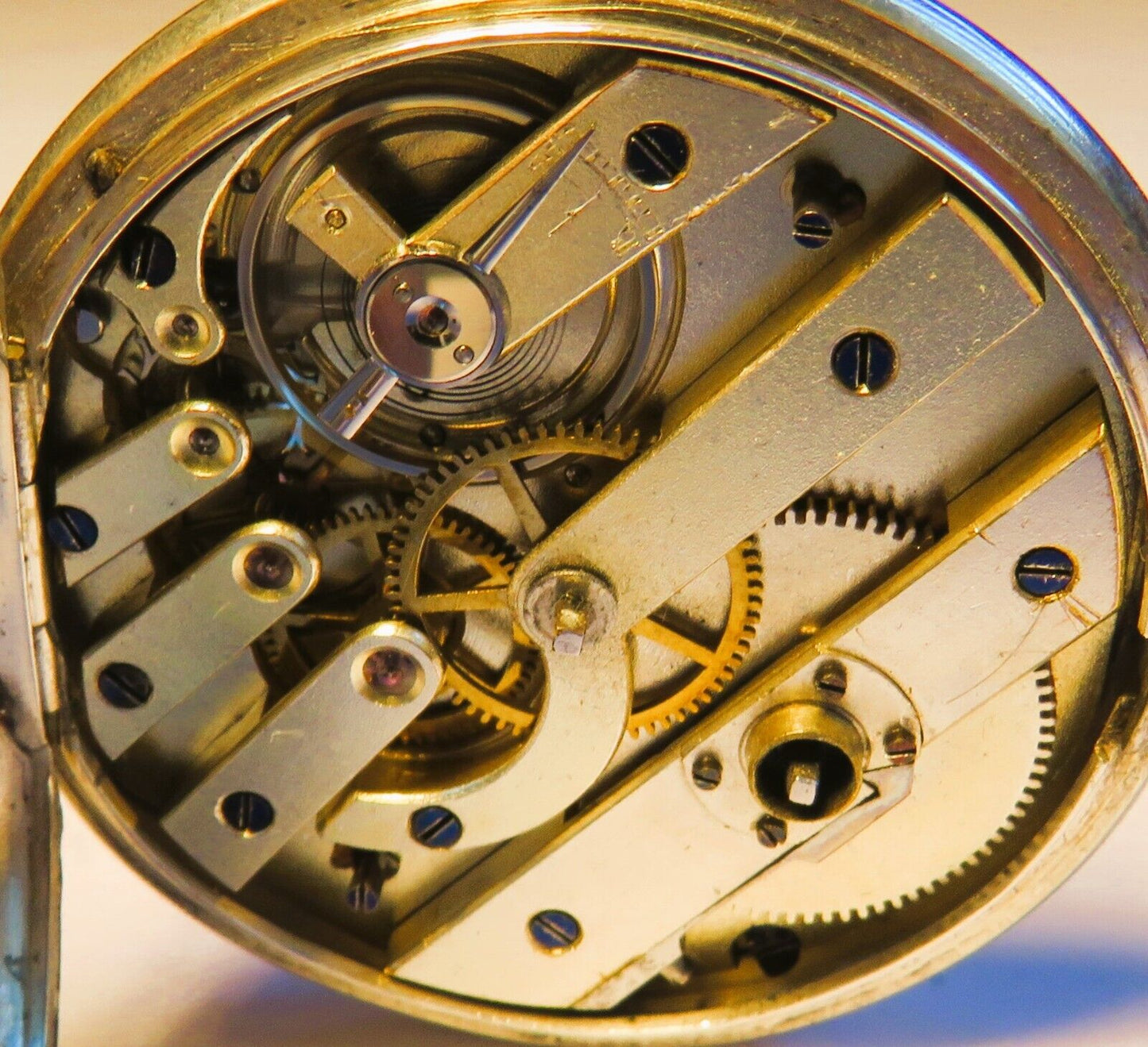 Patek Philippe & Co Cie Geneve Lepine massiv Silber Taschenuhr ca. 1860 - Sammler - Uhren