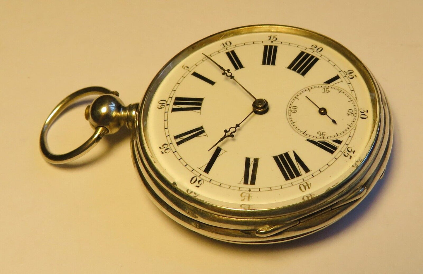 Patek Philippe & Co Cie Geneve Lepine massiv Silber Taschenuhr ca. 1860 - Sammler - Uhren