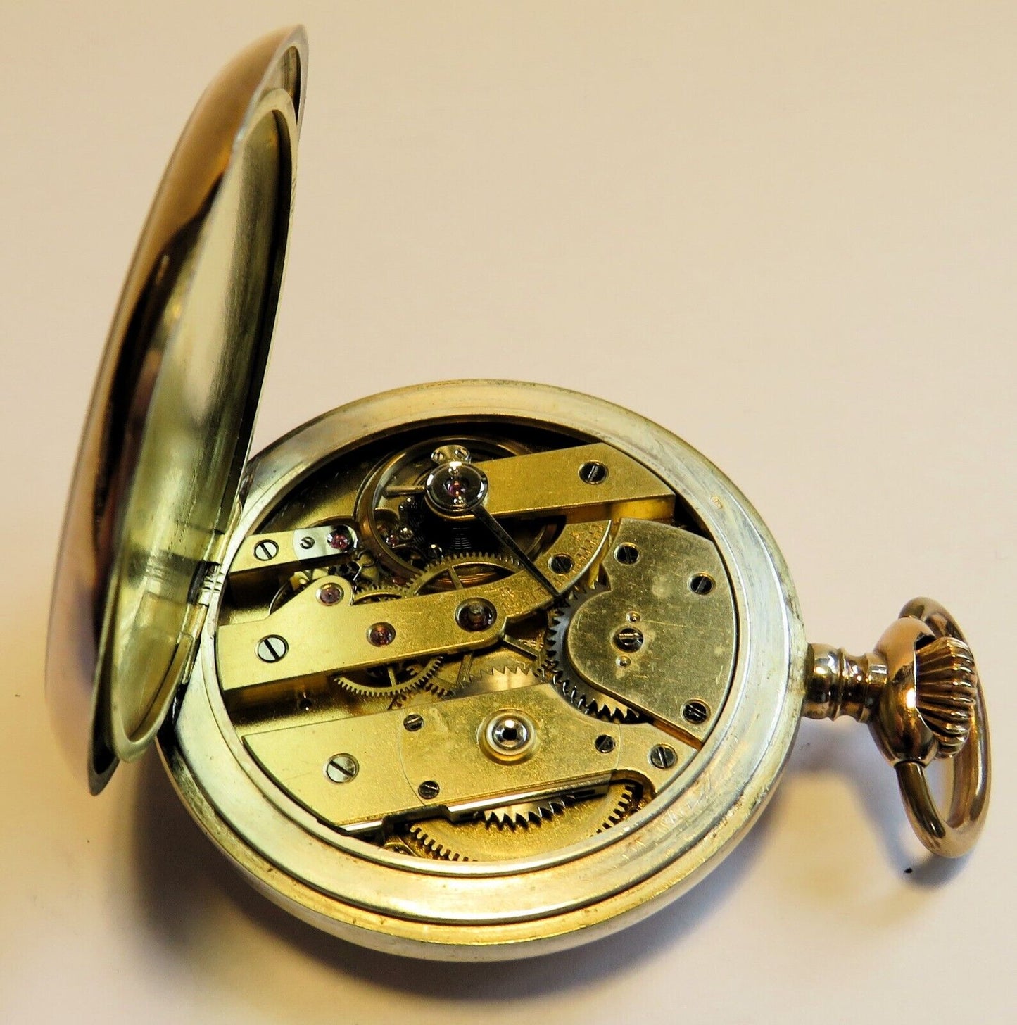 Patek Philippe & Co Geneve frühe 0,800 Silber Herren TU ca. 1870 Wolfsverzahnung - Sammler - Uhren